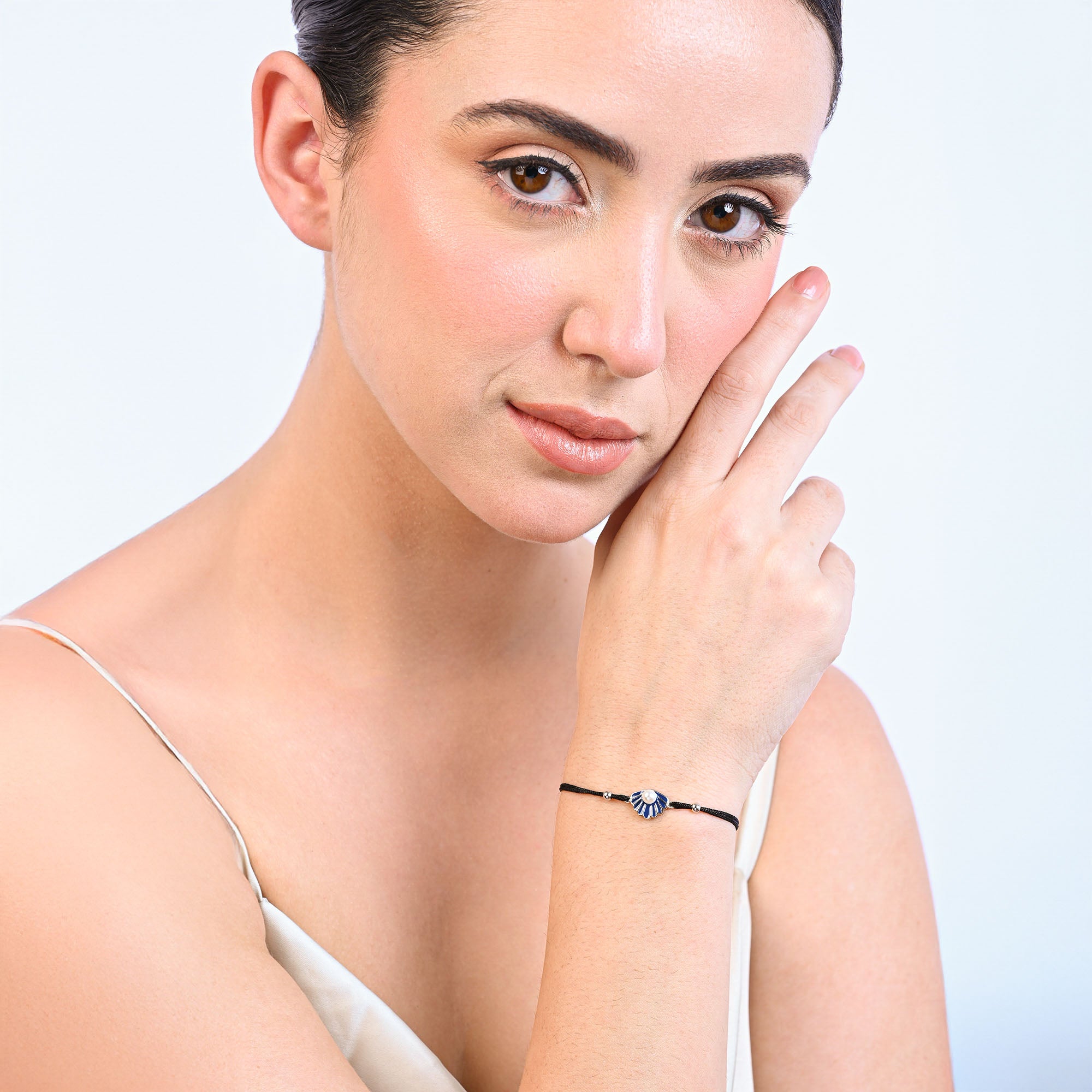 Shell Charm Silver Bracelet