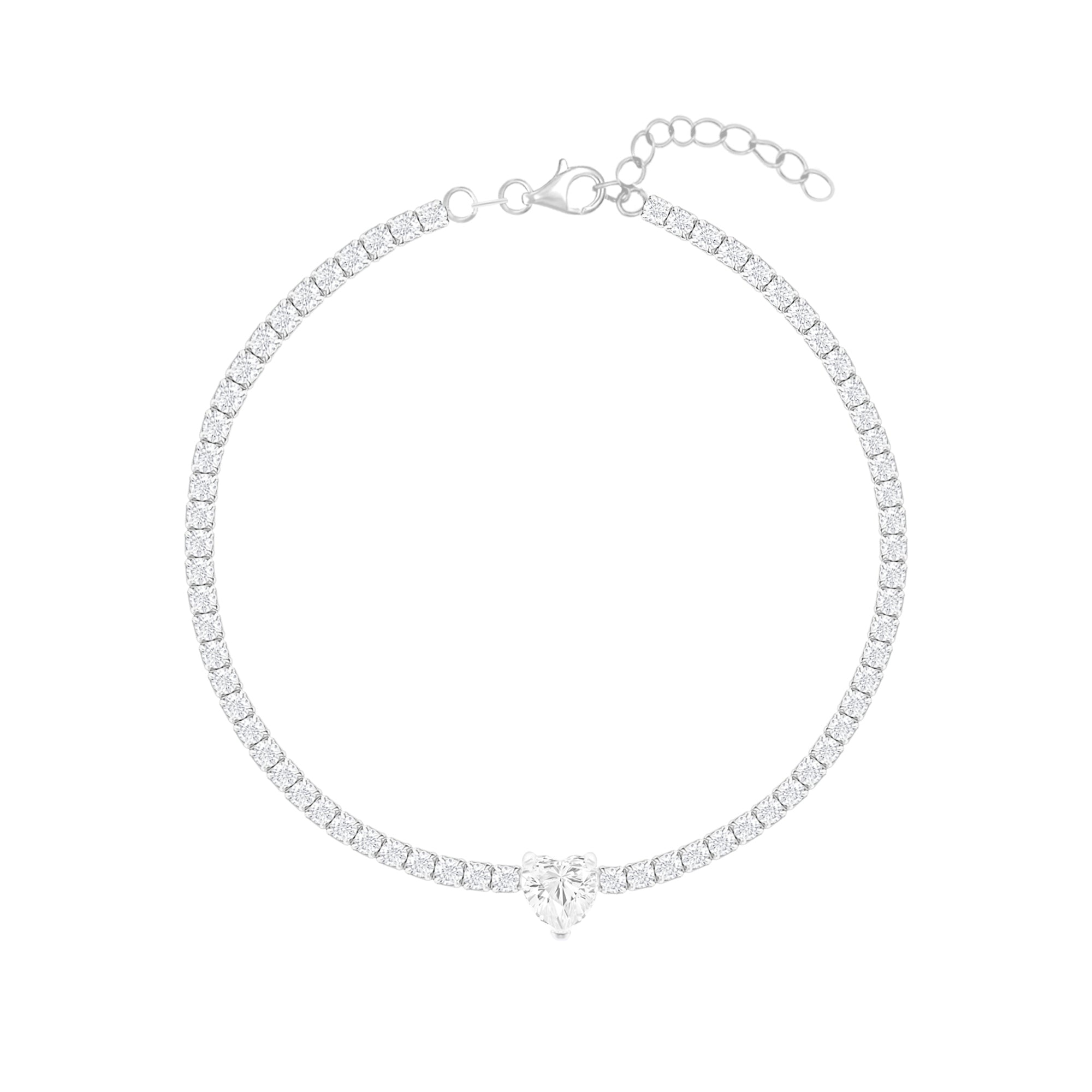 Heartsparkle Silver Tennis Bracelet - Touch925 Silver Jewellery