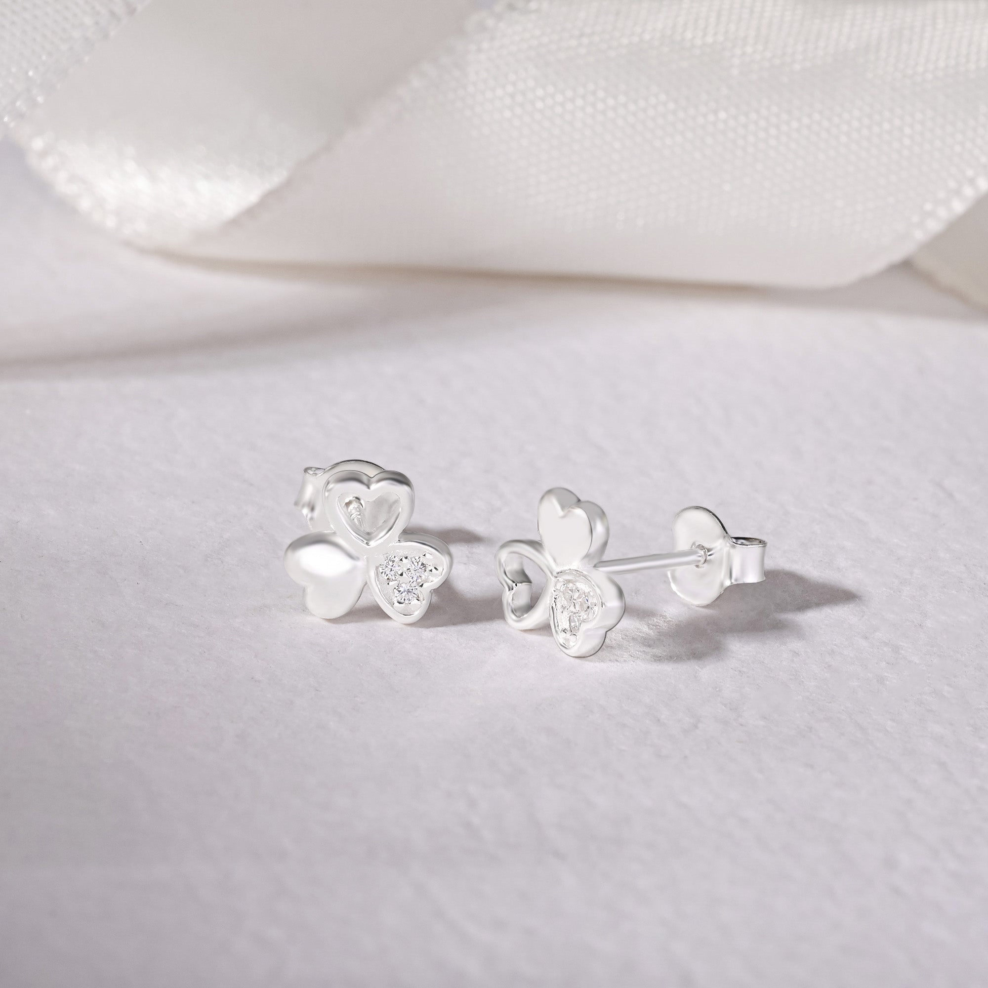 Triple Heart Earrings