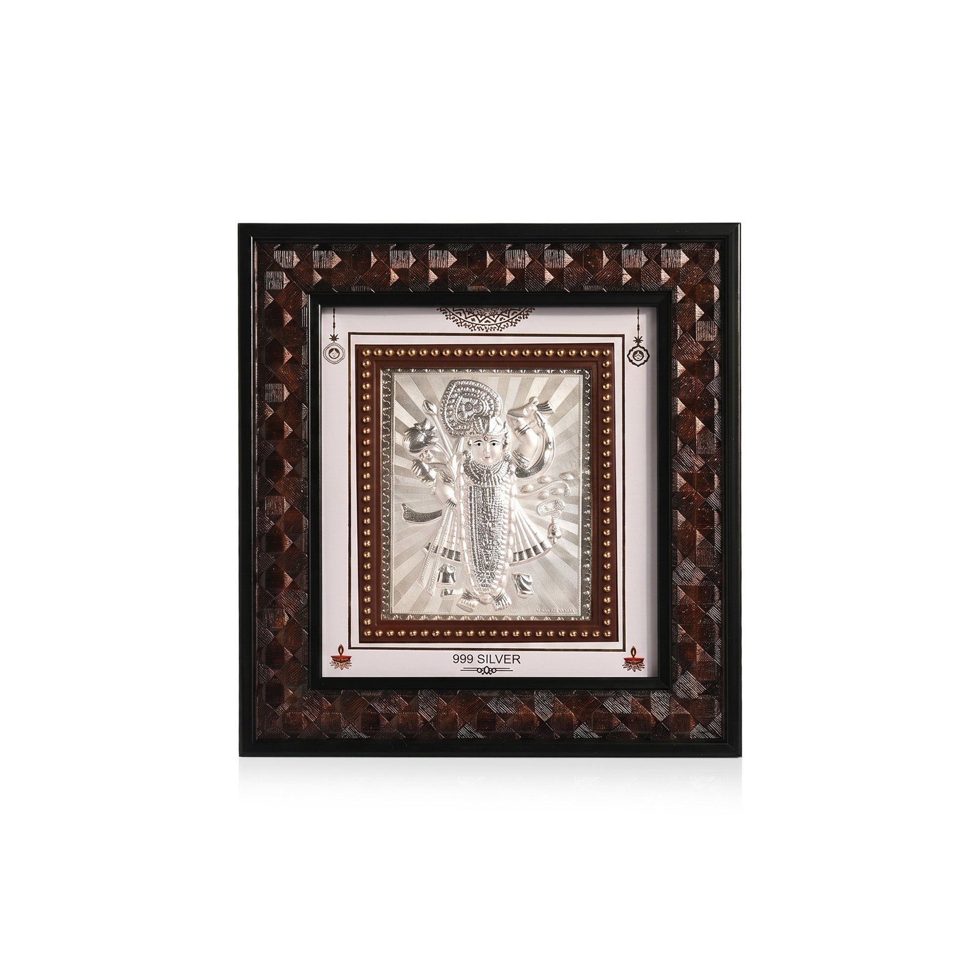 999 Silver Plated Shrinathji Frame