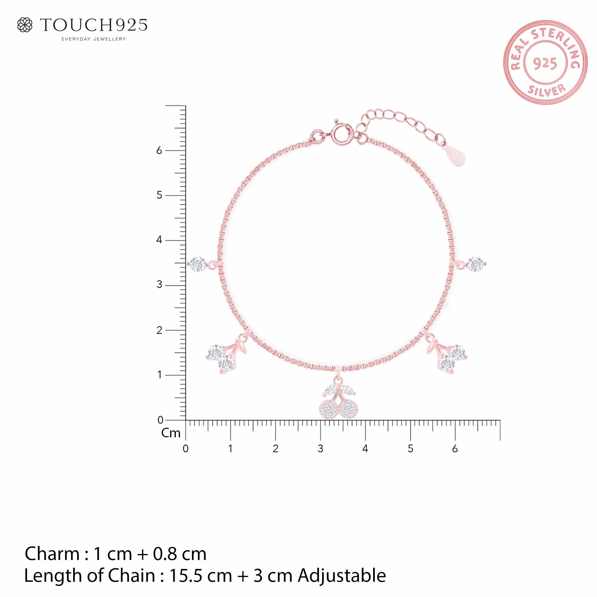 Celeste Charm Silver Bracelet