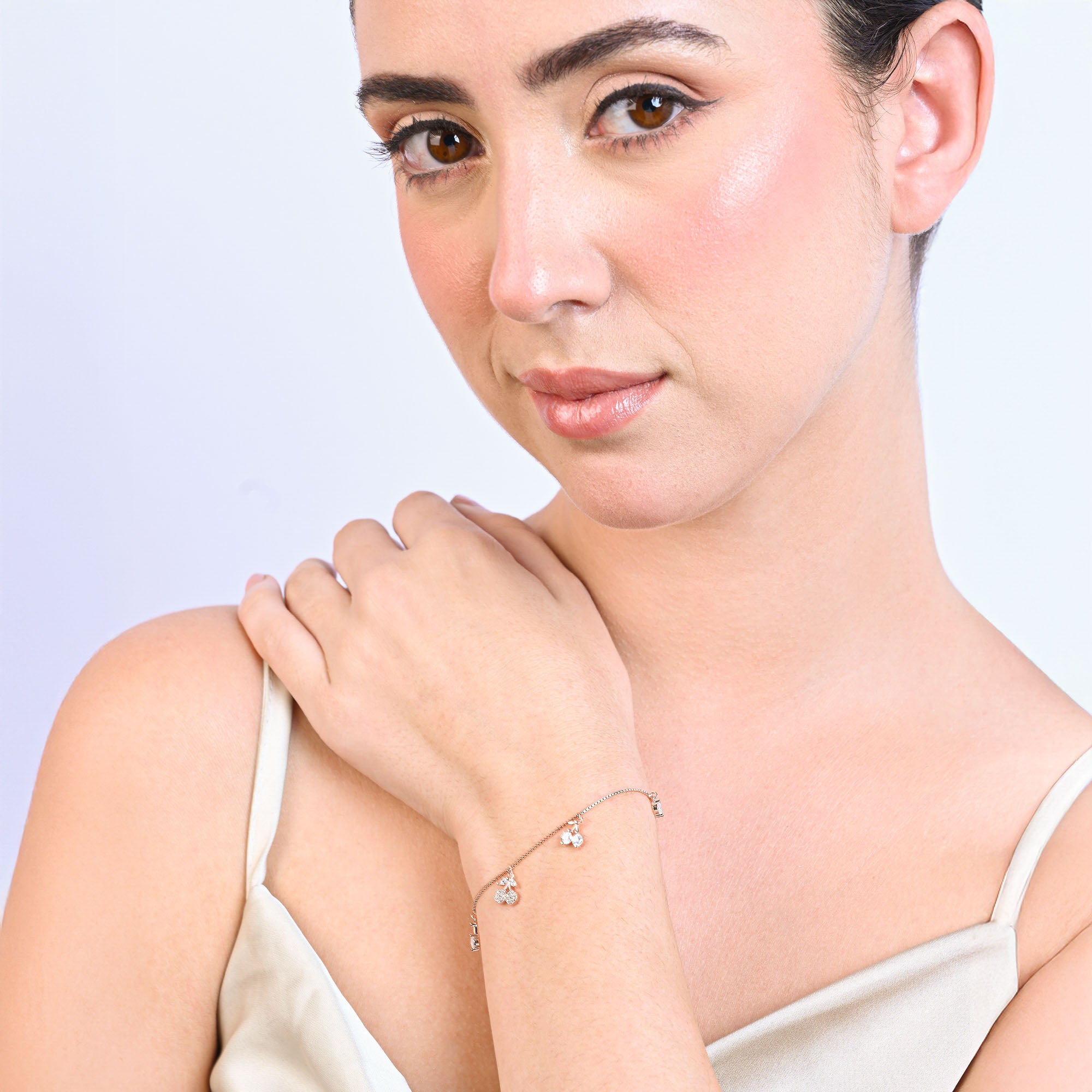 Celeste Charm Silver Bracelet