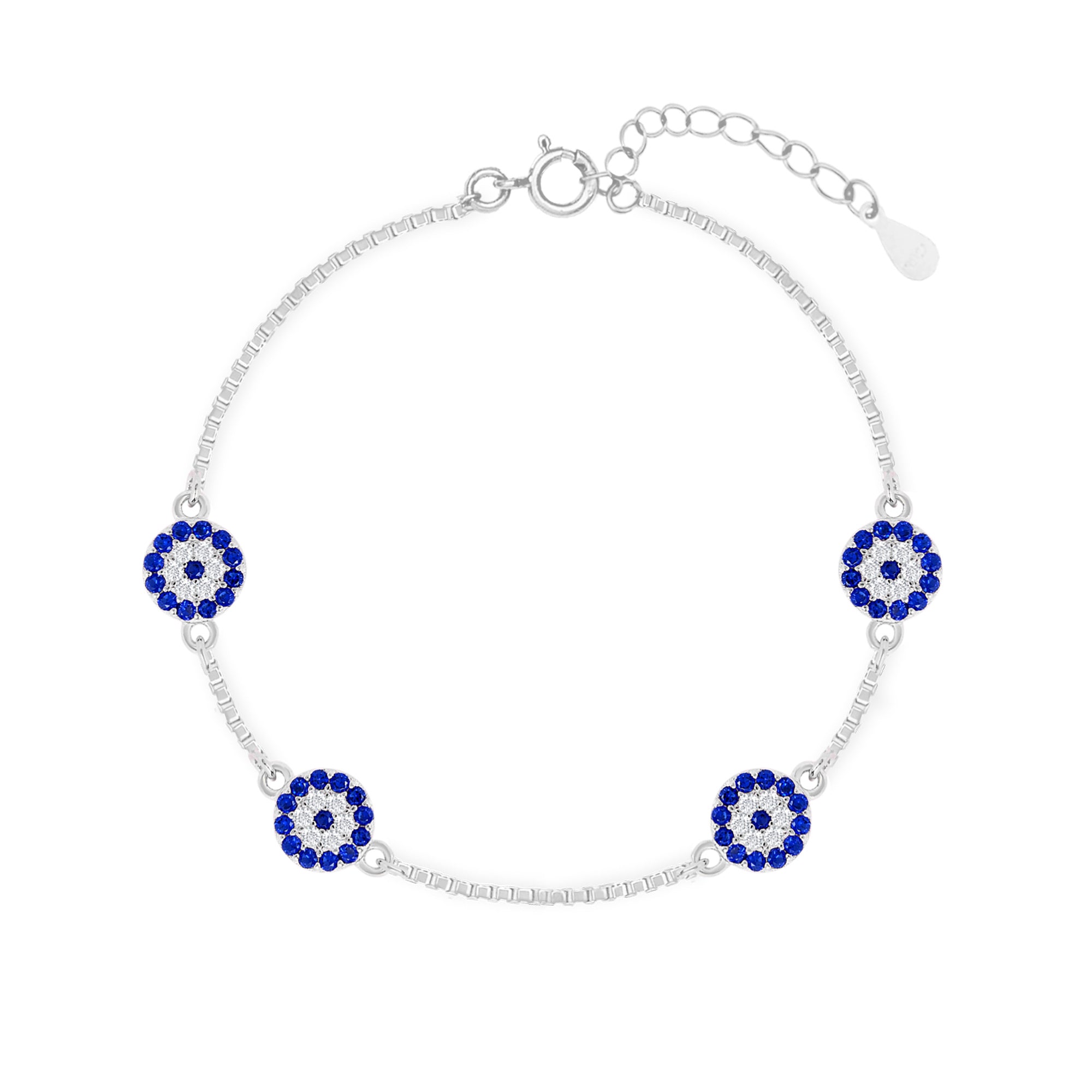 Midnight Aura Silver Bracelet