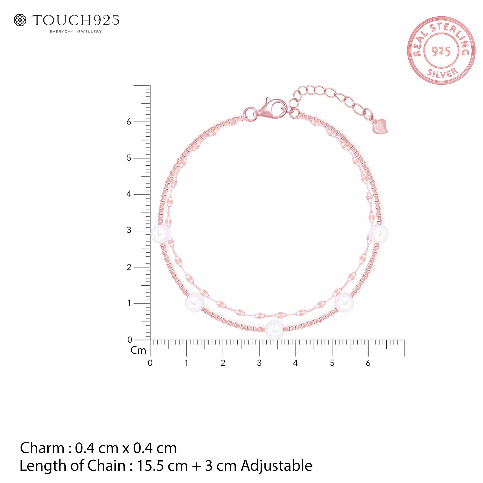 Blush Pearl Silver Bracelet