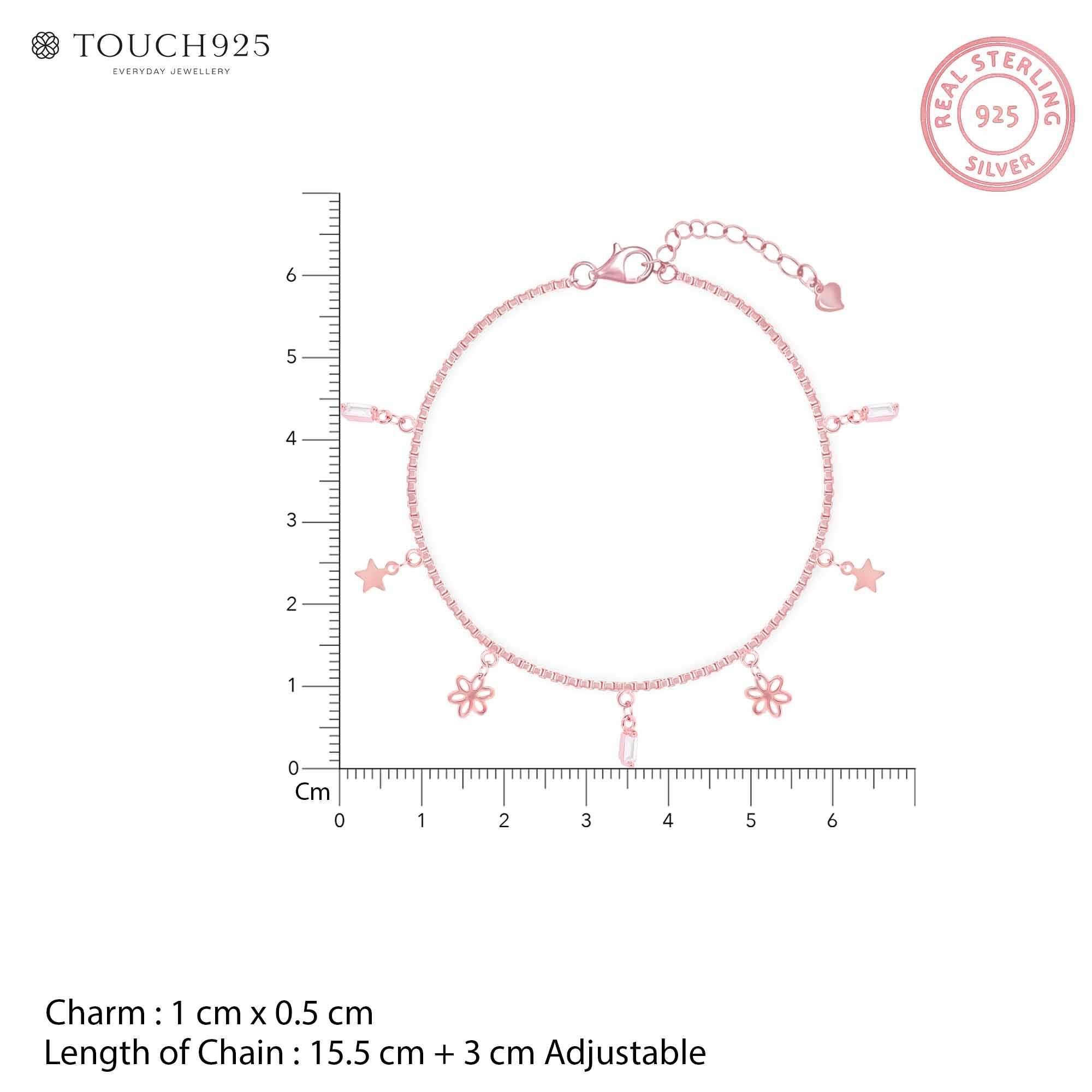 Dangle Charm Silver Bracelet