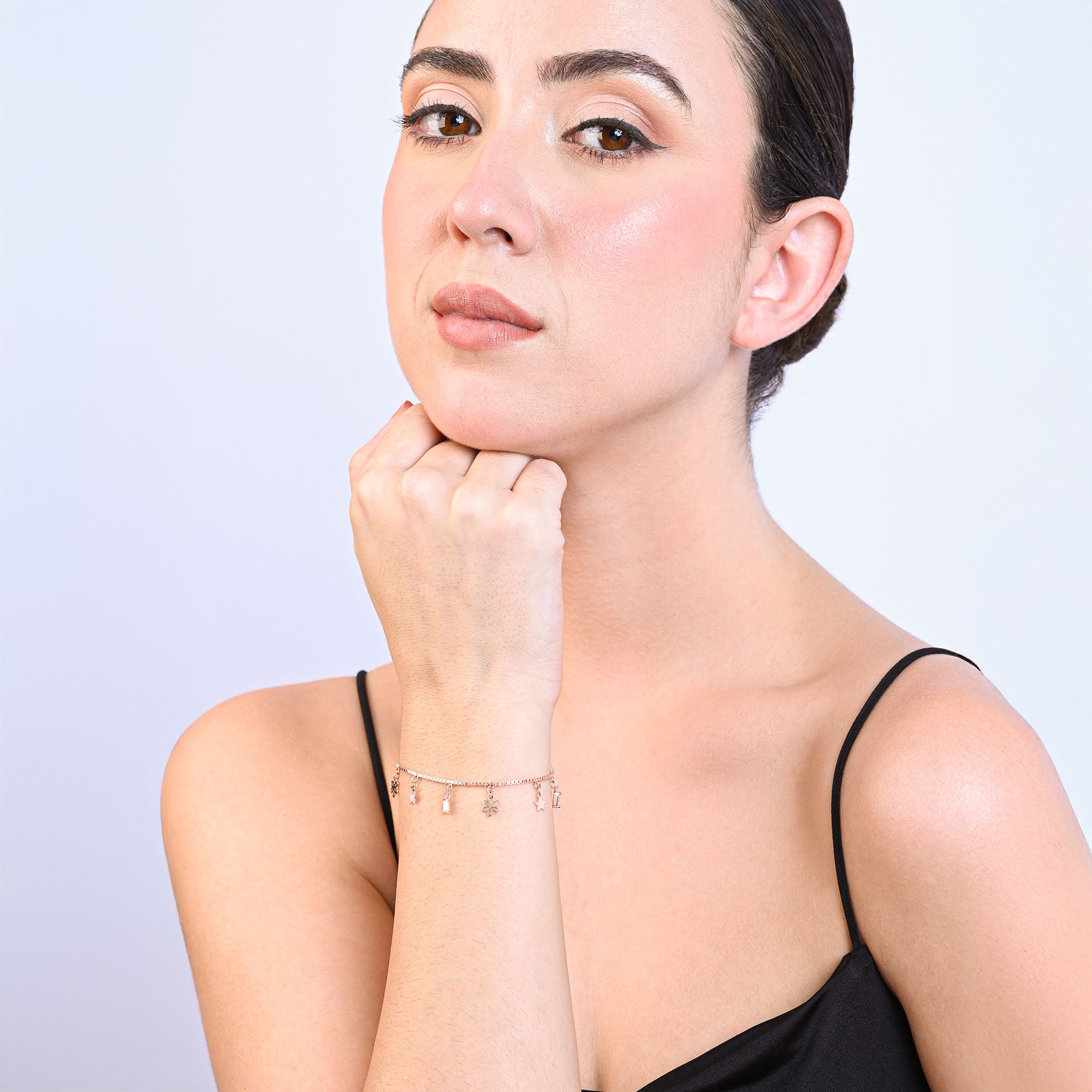 Dangle Charm Silver Bracelet