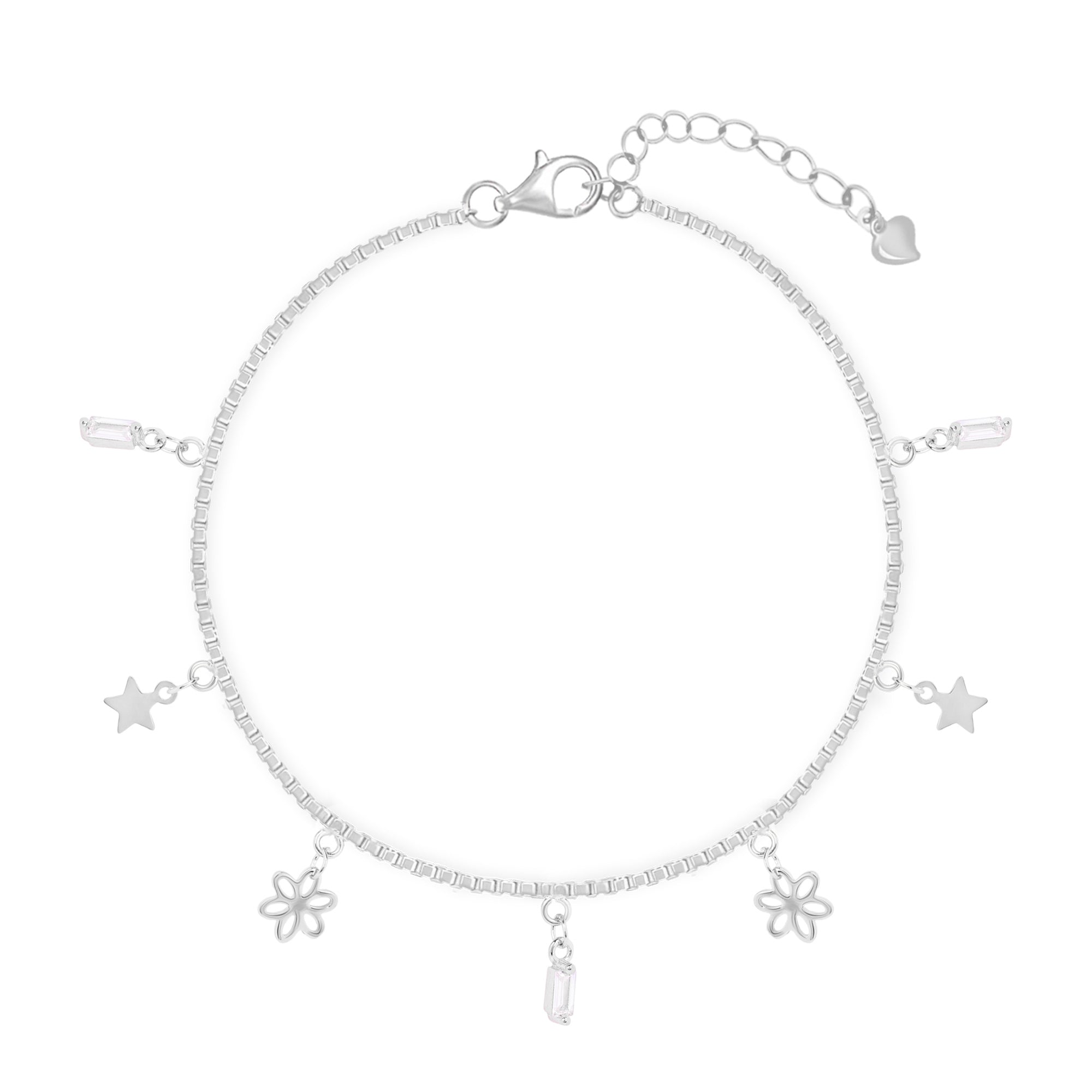 Dangle Charm Silver Bracelet