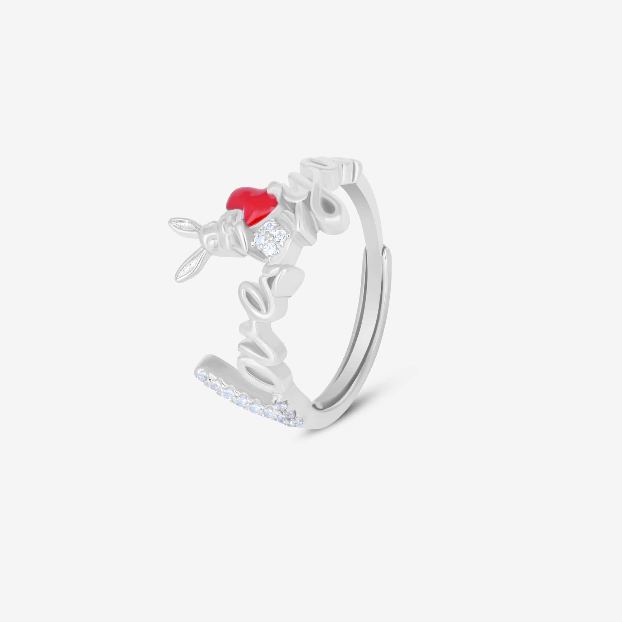 Heartfelt Love Silver Ring