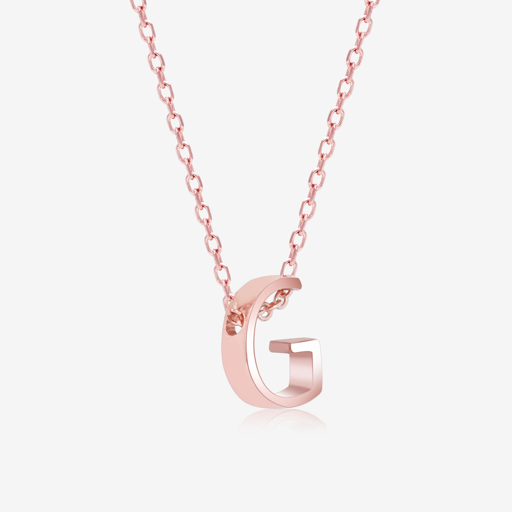 Gleaming G Initial Necklace