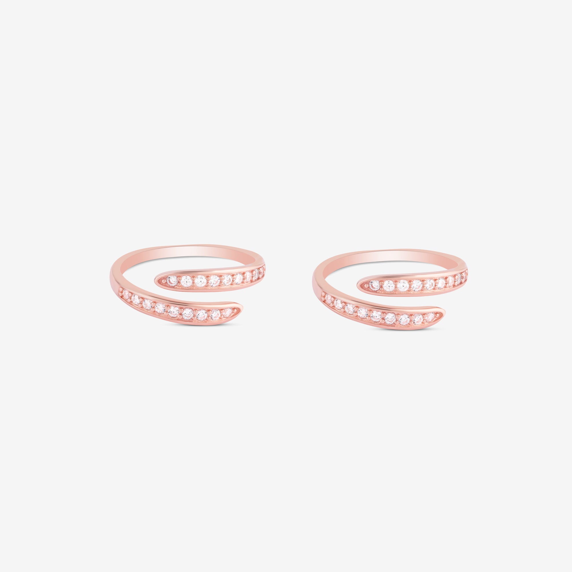 silver toe rings