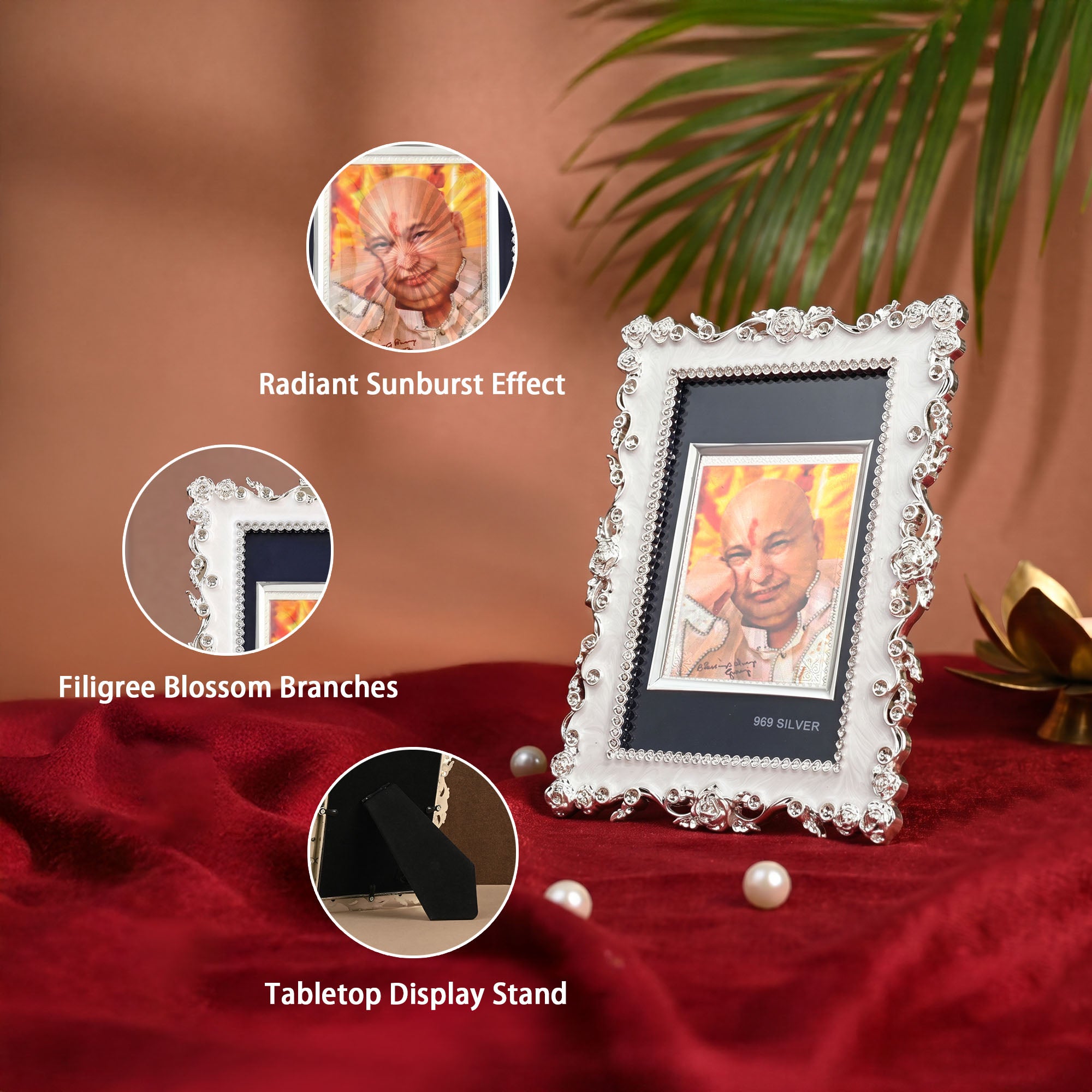 999 Silver Guruji Photo Frame