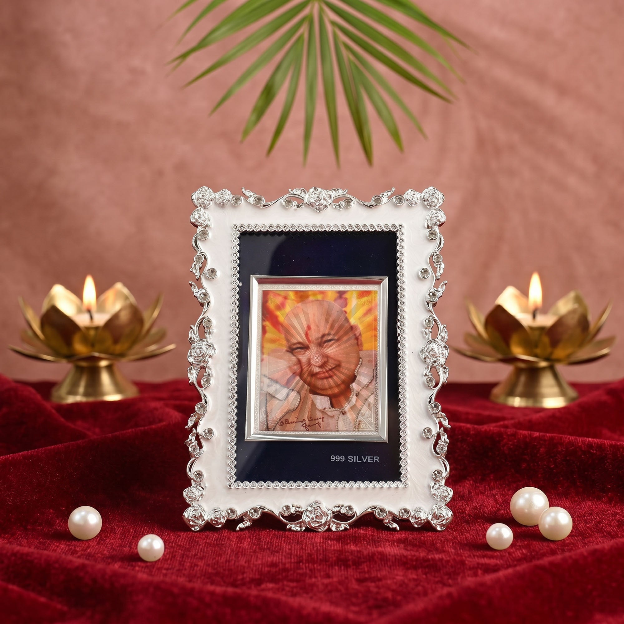 999 Silver Guruji Photo Frame