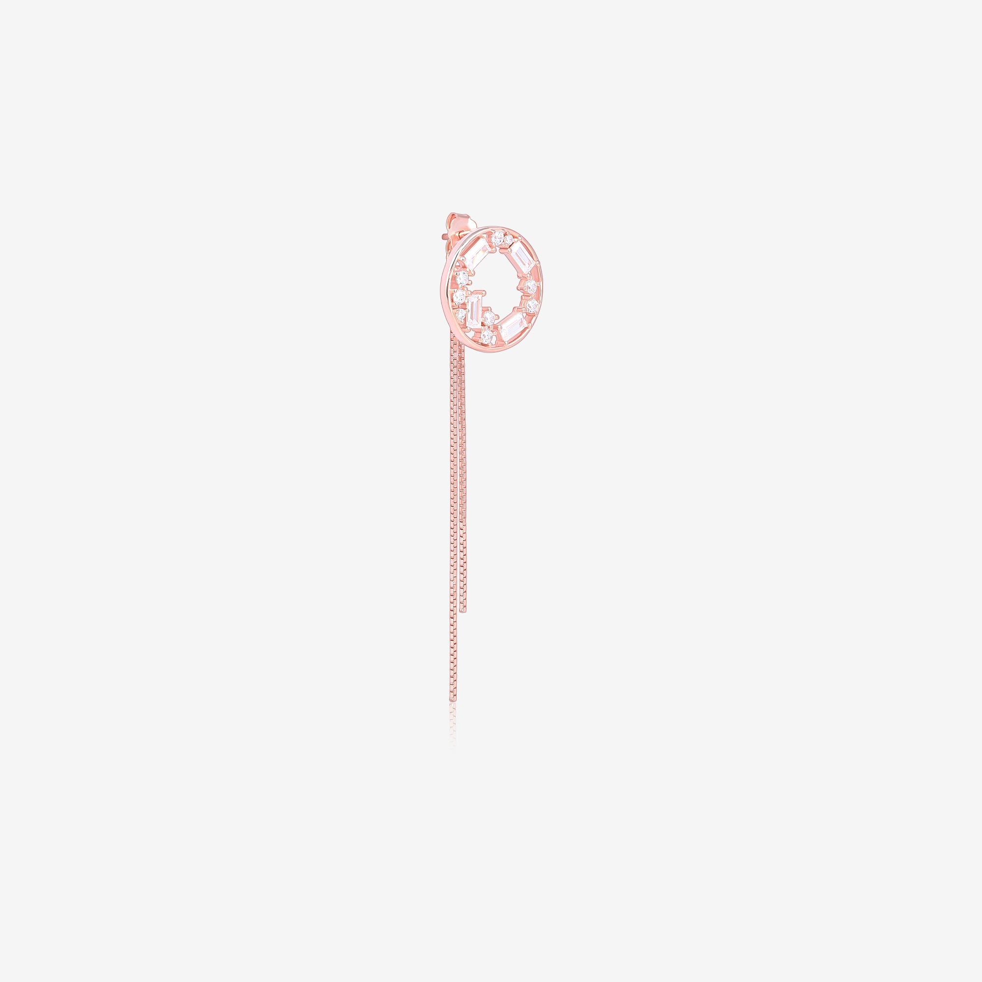 Bead Stone Threader Earrings