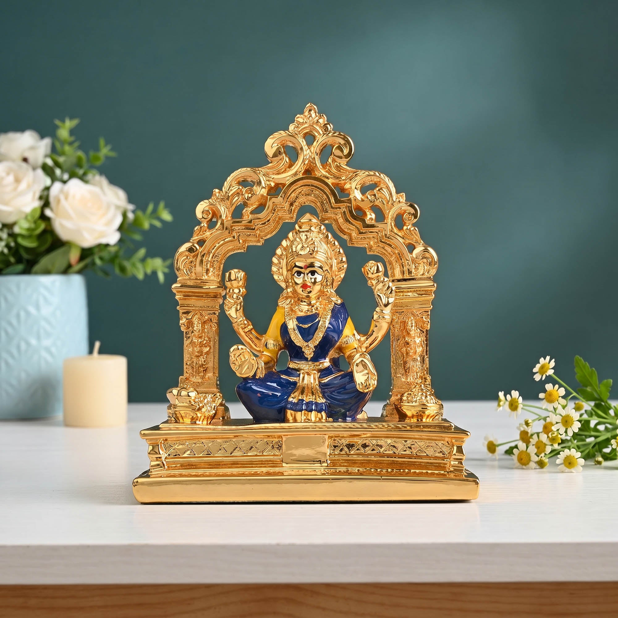 24K Gold Plated Lakshmi Arch Figurine