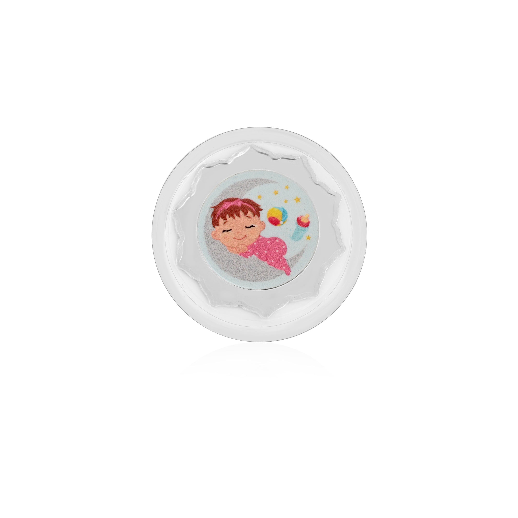 999 Silver Welcome Baby Girl Coin Box