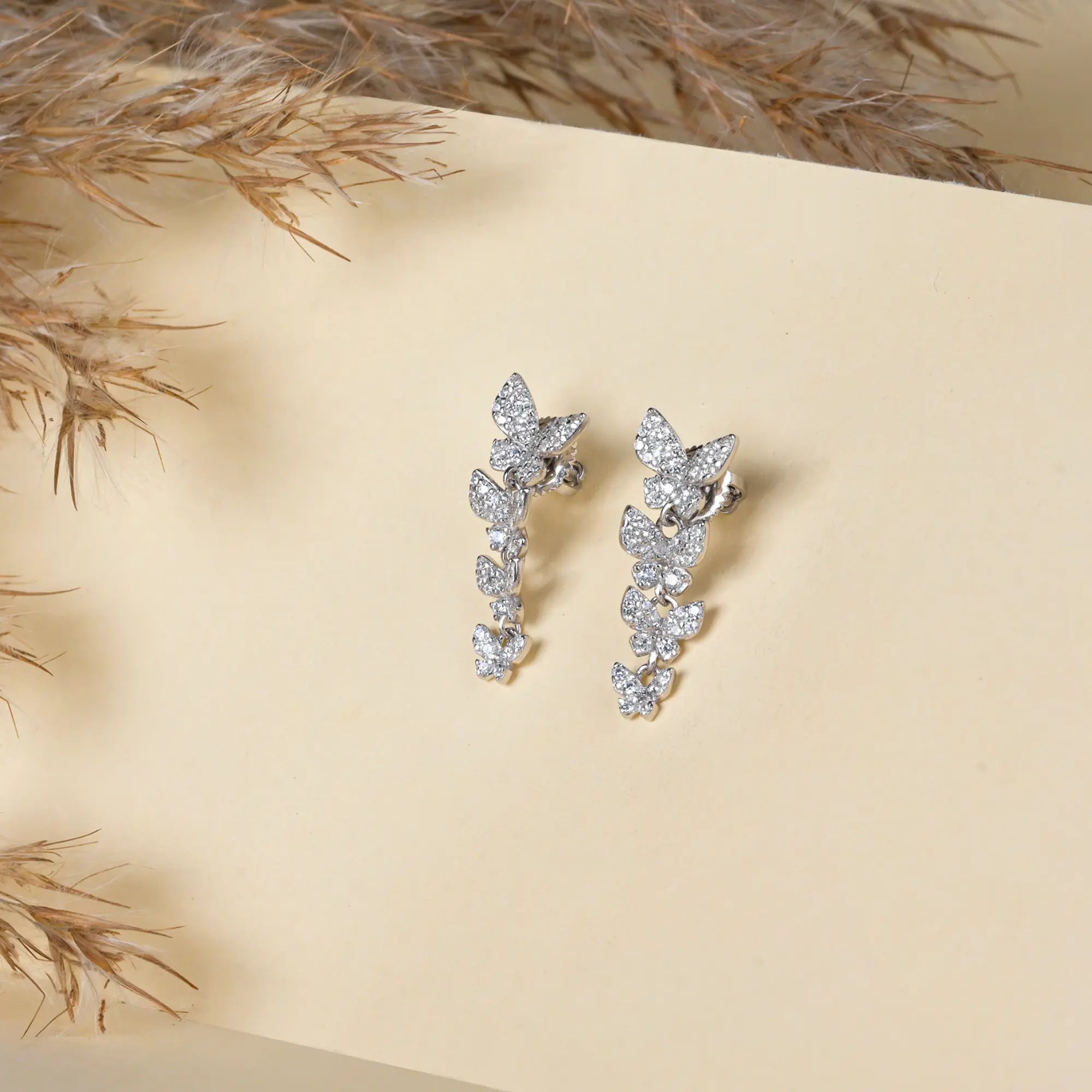 Silver earrings