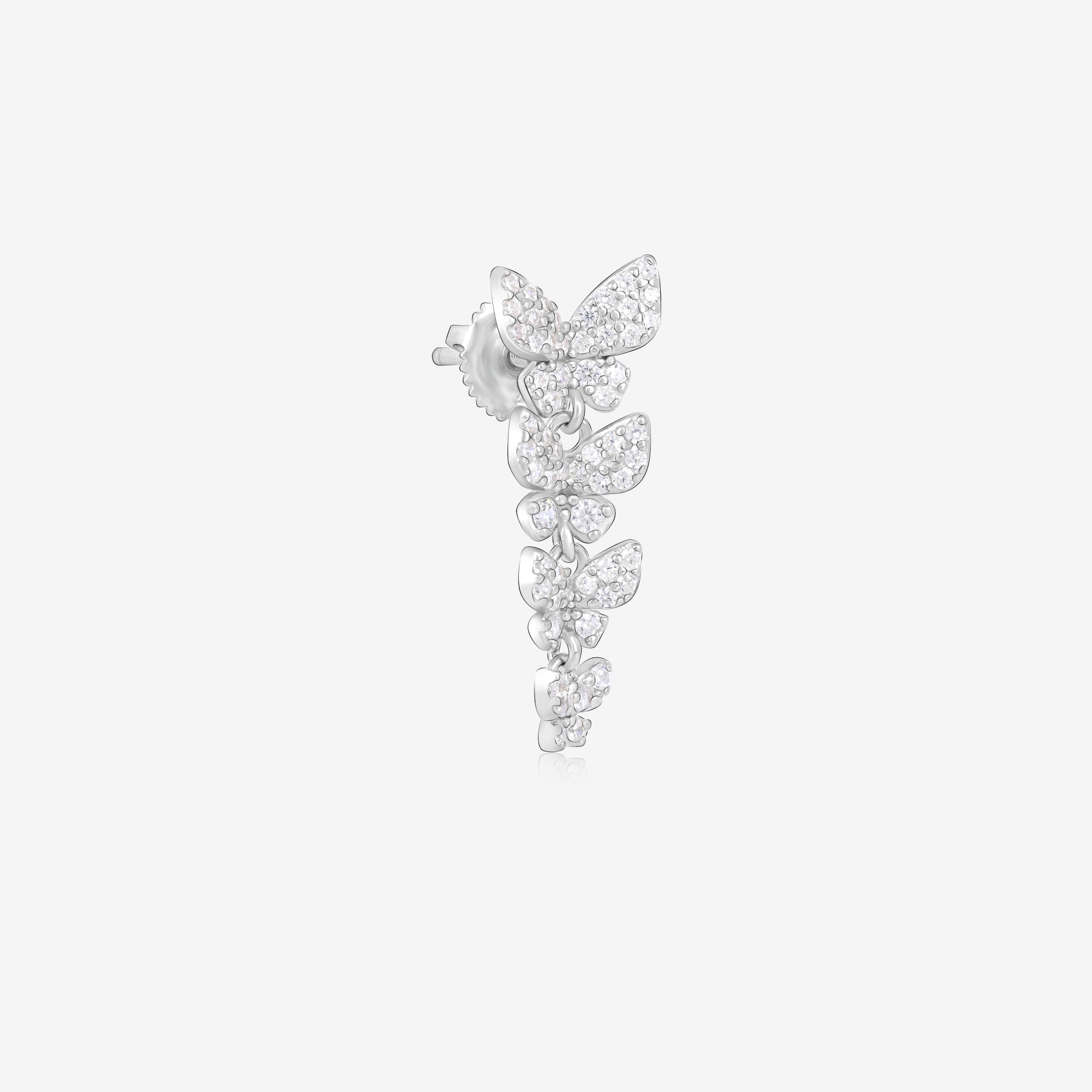 silver earrings