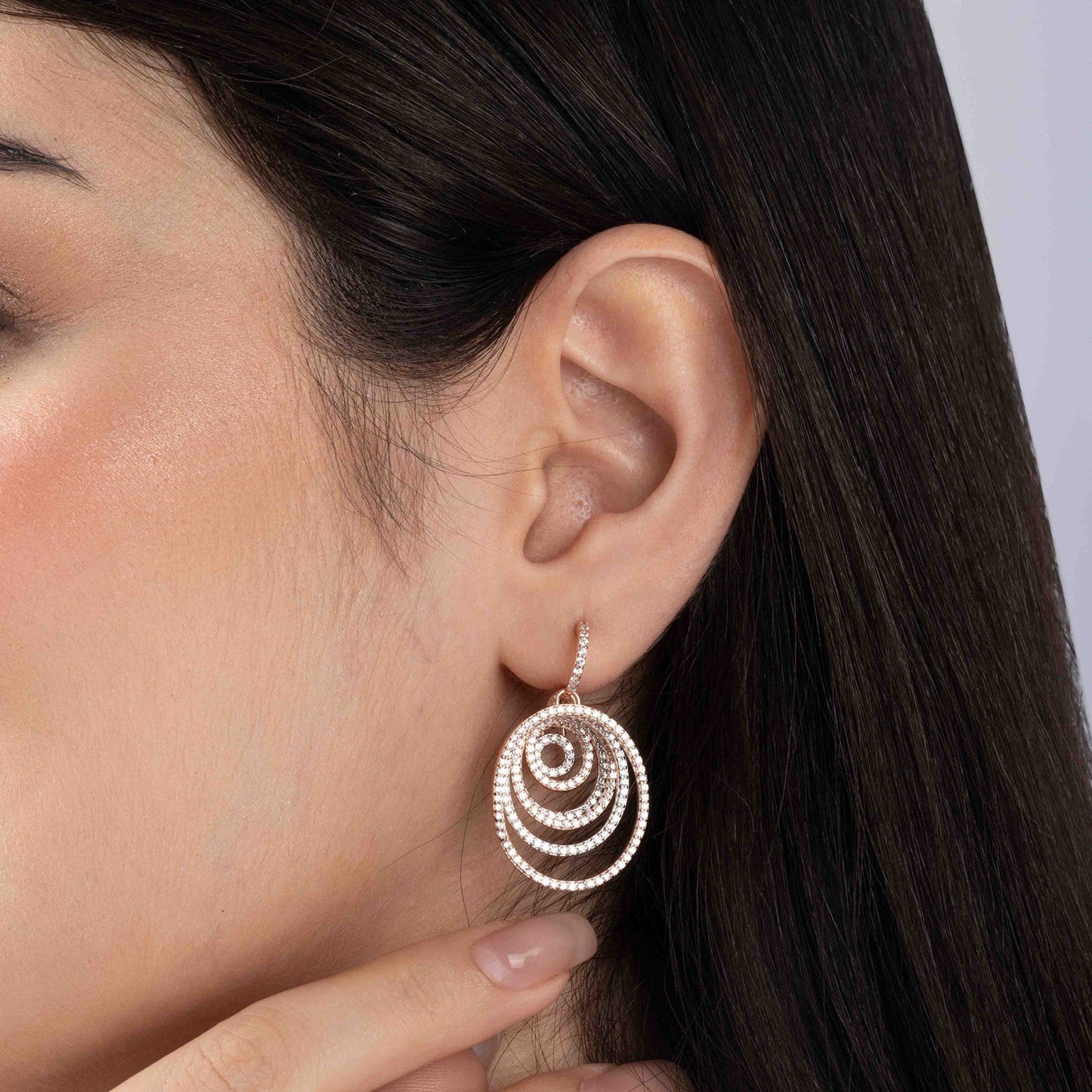 silver earrings