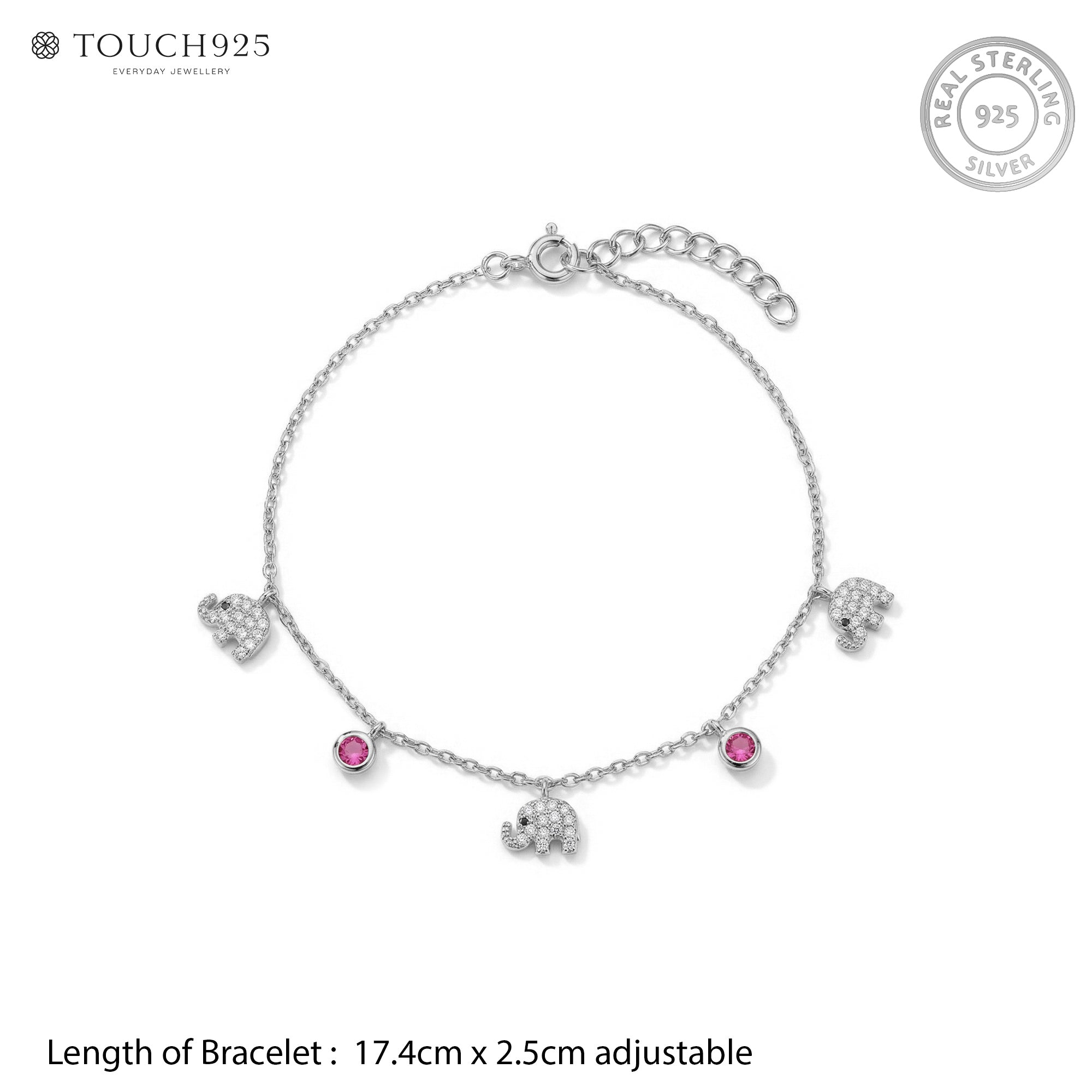 Elephant Charm Bracelet
