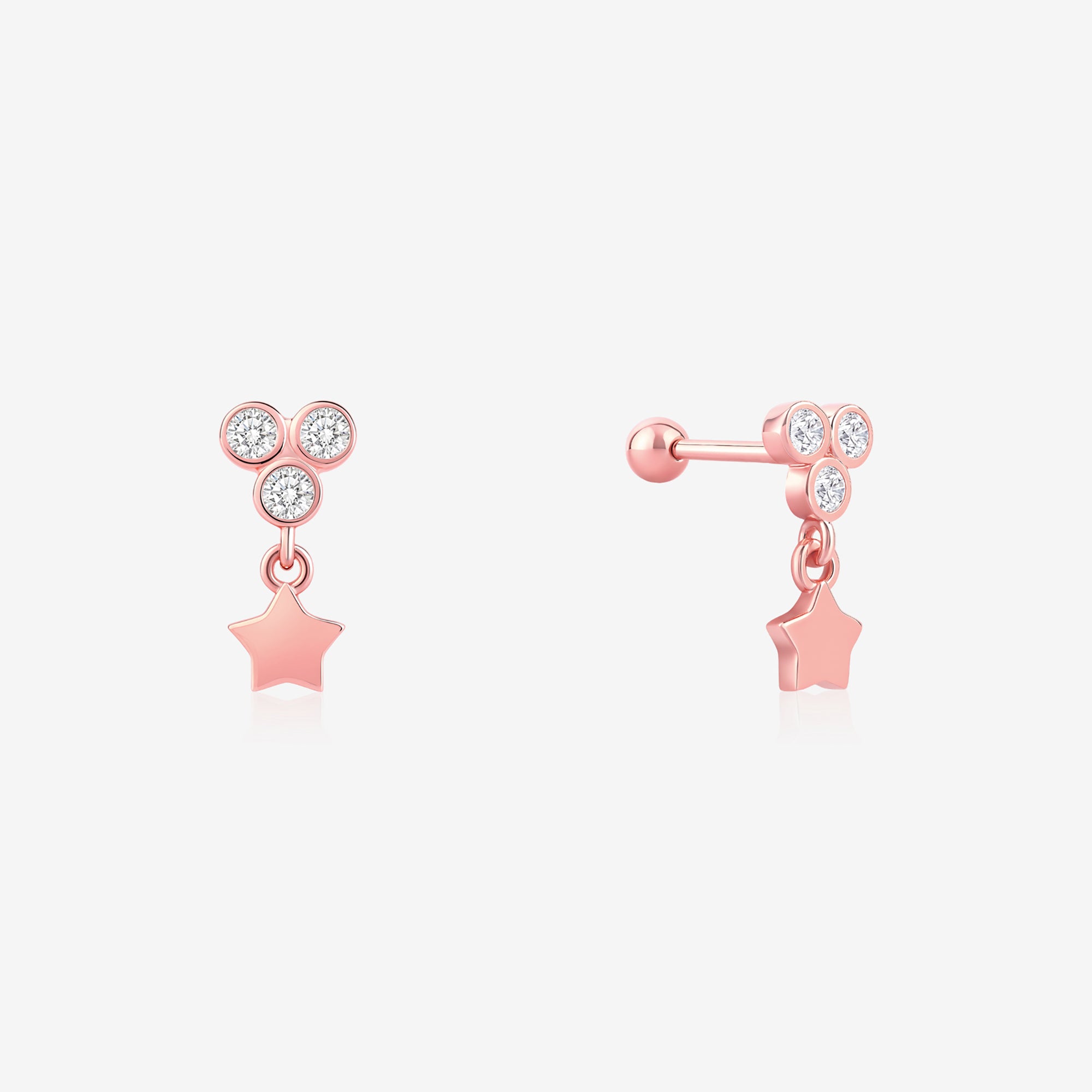 Star Dangle Stud Earring
