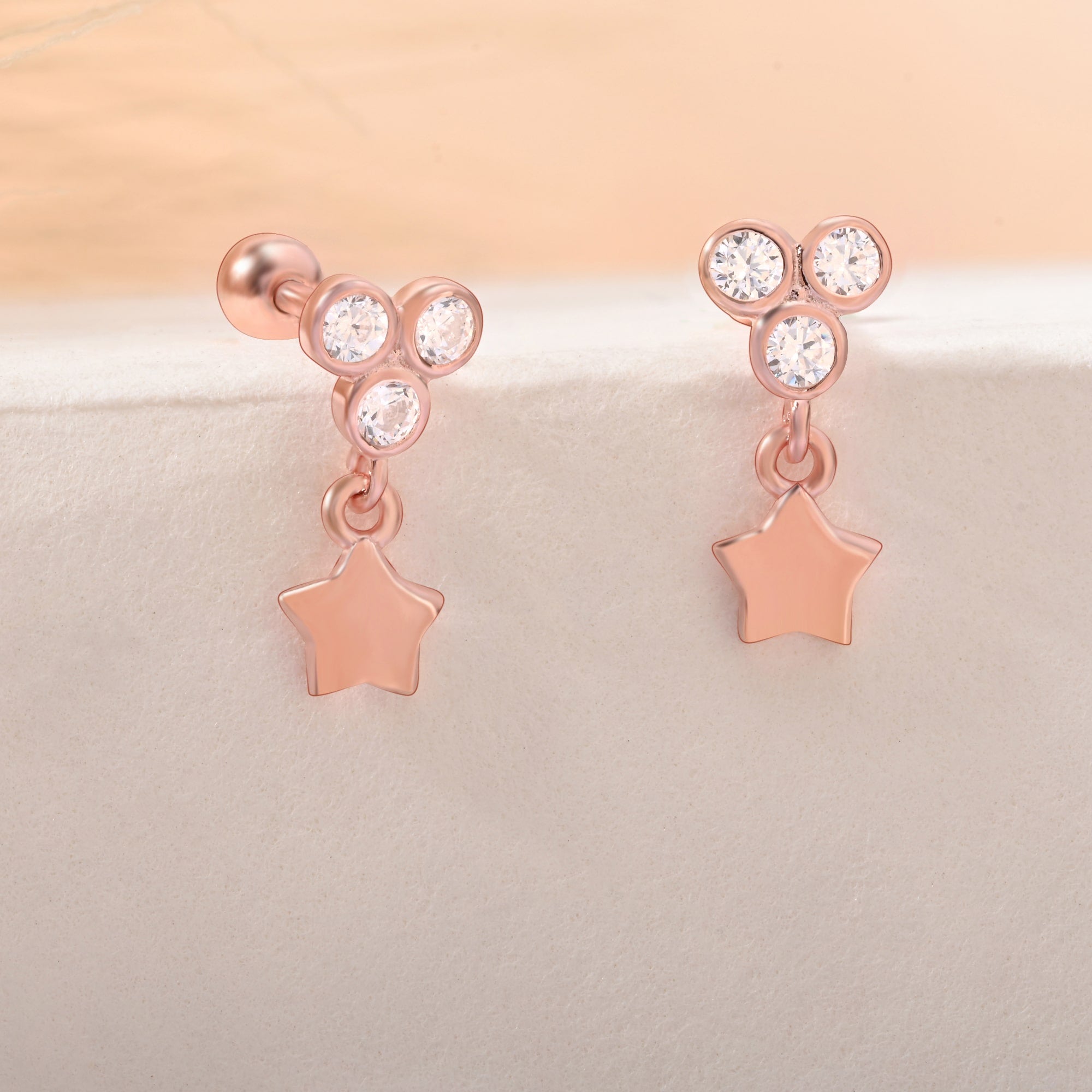 Star Dangle Stud Earring