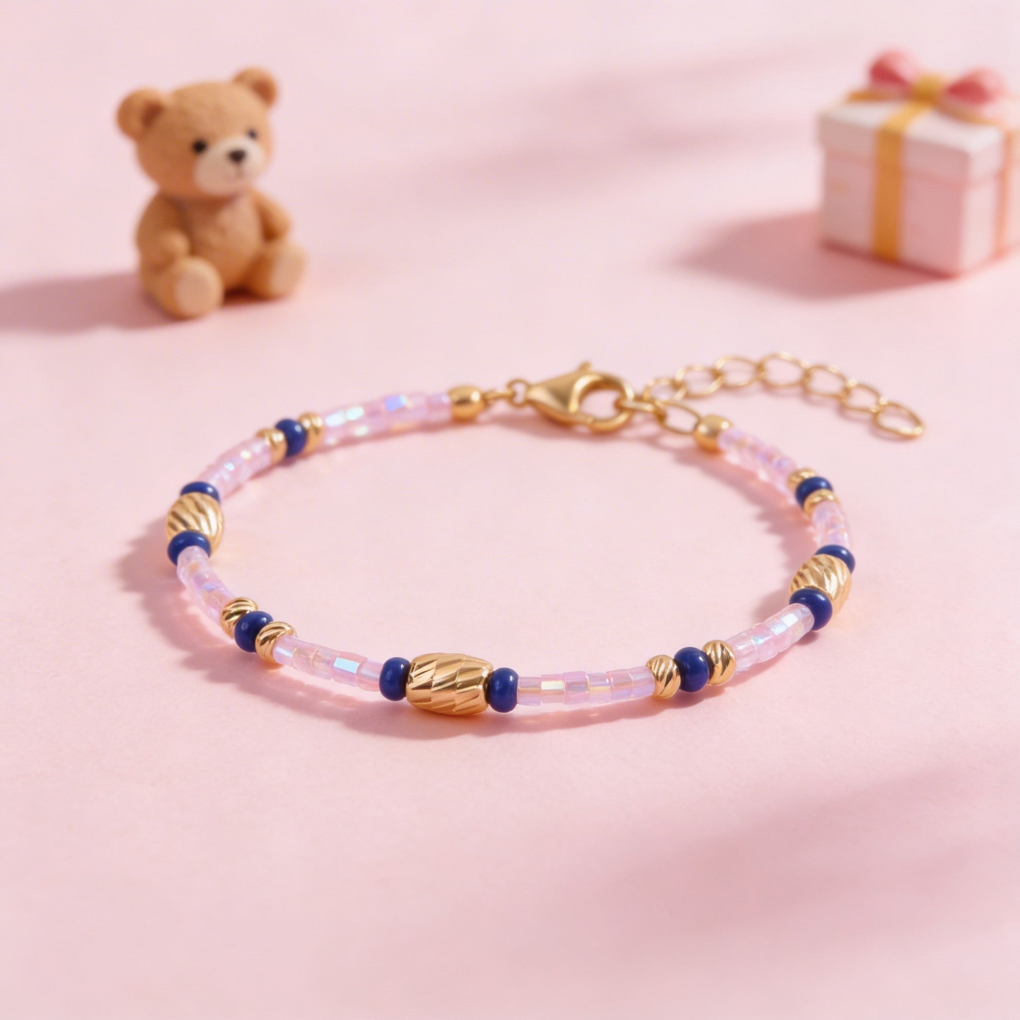 Dainty Sapphire-Tone Kids Bracelet