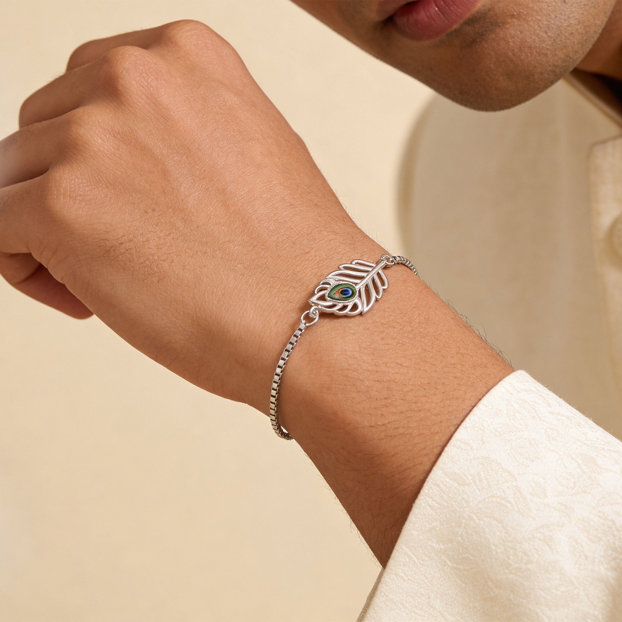 Classic Morpankh Silver Bracelet