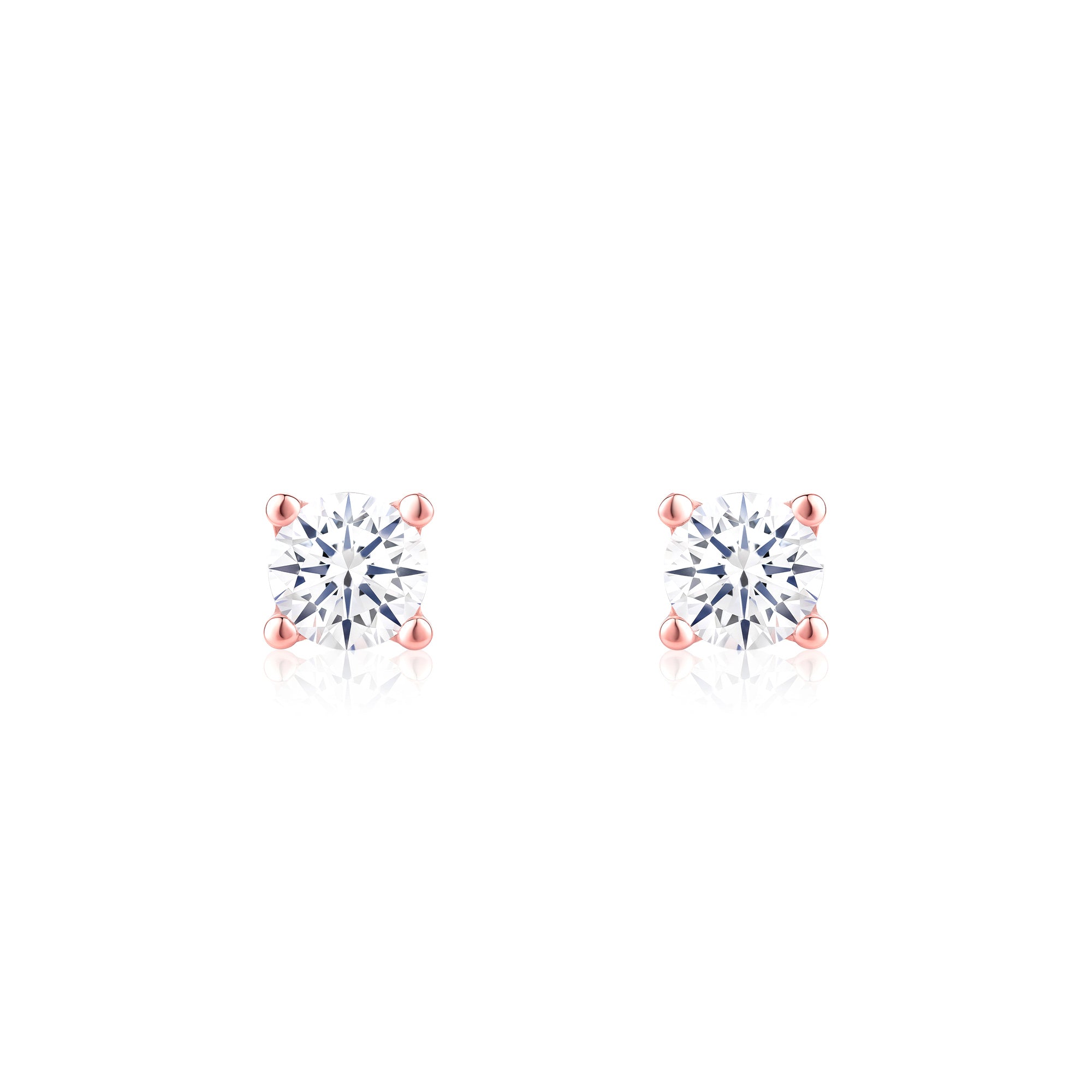 Solitaire Stud Earrings