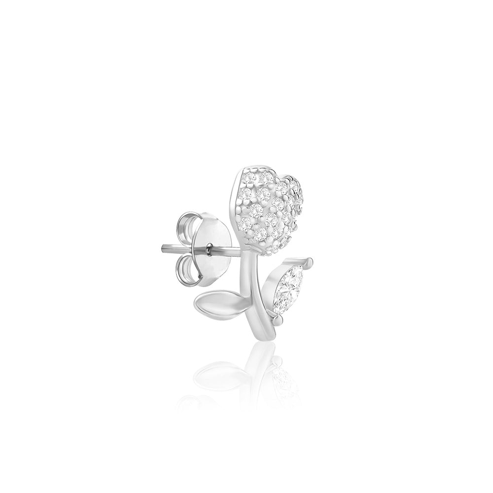 Floral Studs CZ Earrings