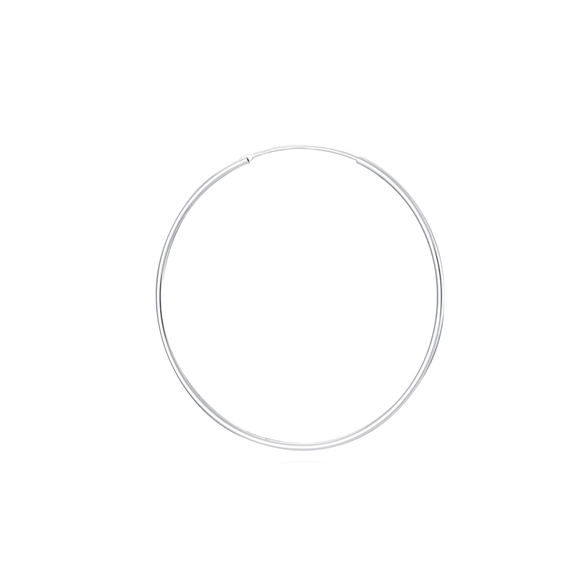 Solyn Silver Hoops