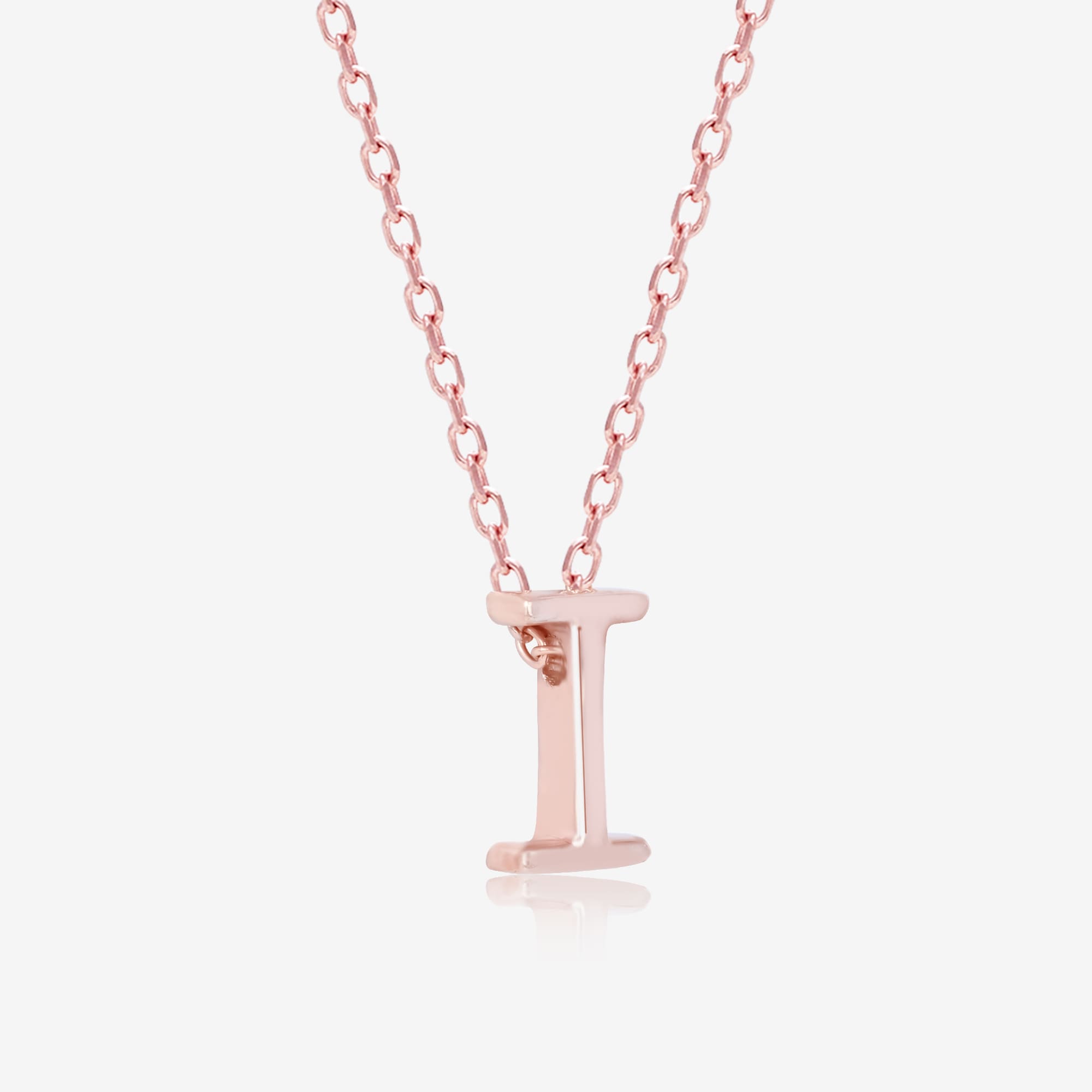 Infinite I Initial Necklace