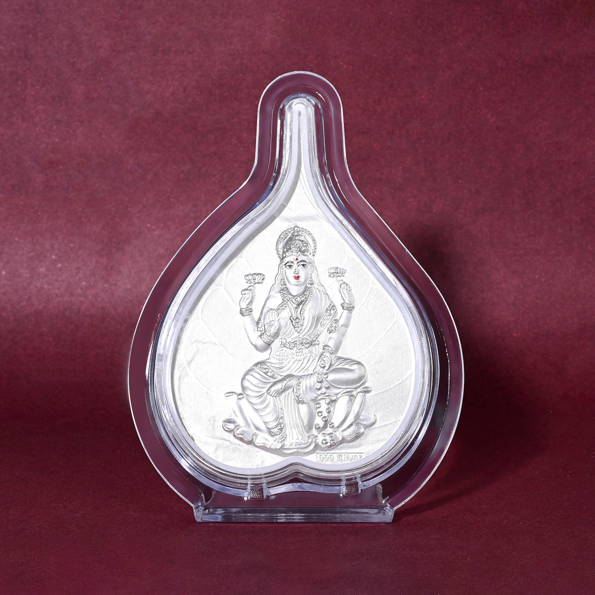 999 Silver Laxmi Ji Idol Frame