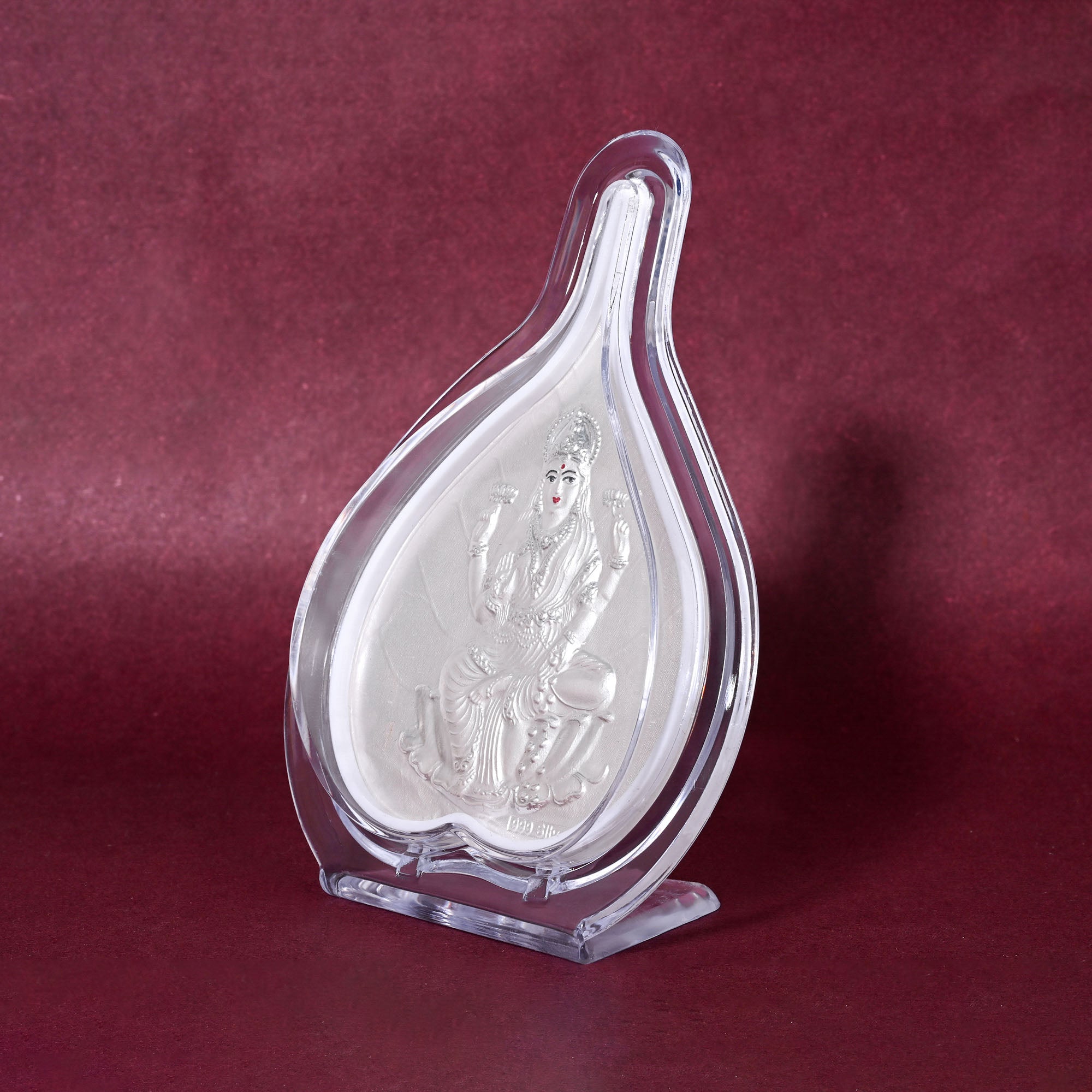 999 Silver Laxmi Ji Idol Frame