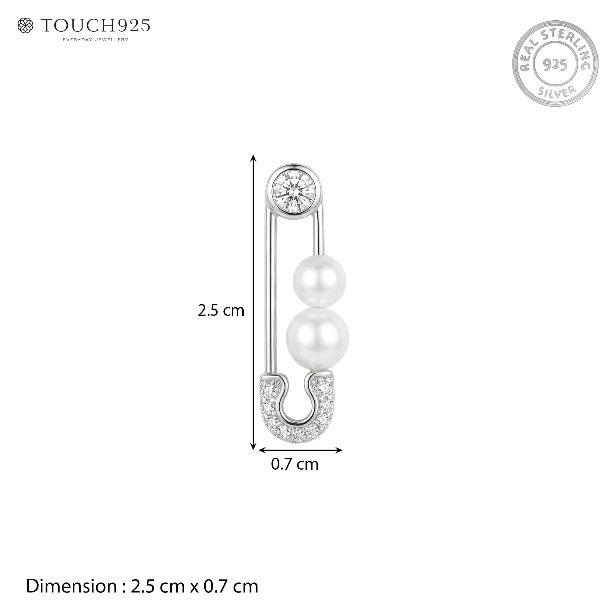 Pearl Pin Silver Studs