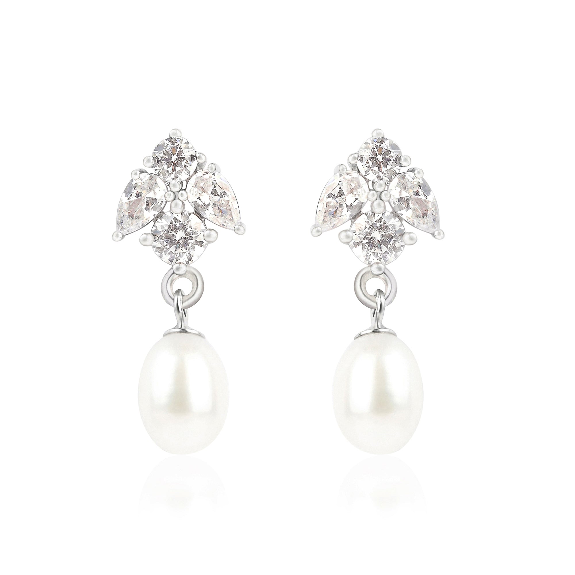 Floral Pearl Earrings