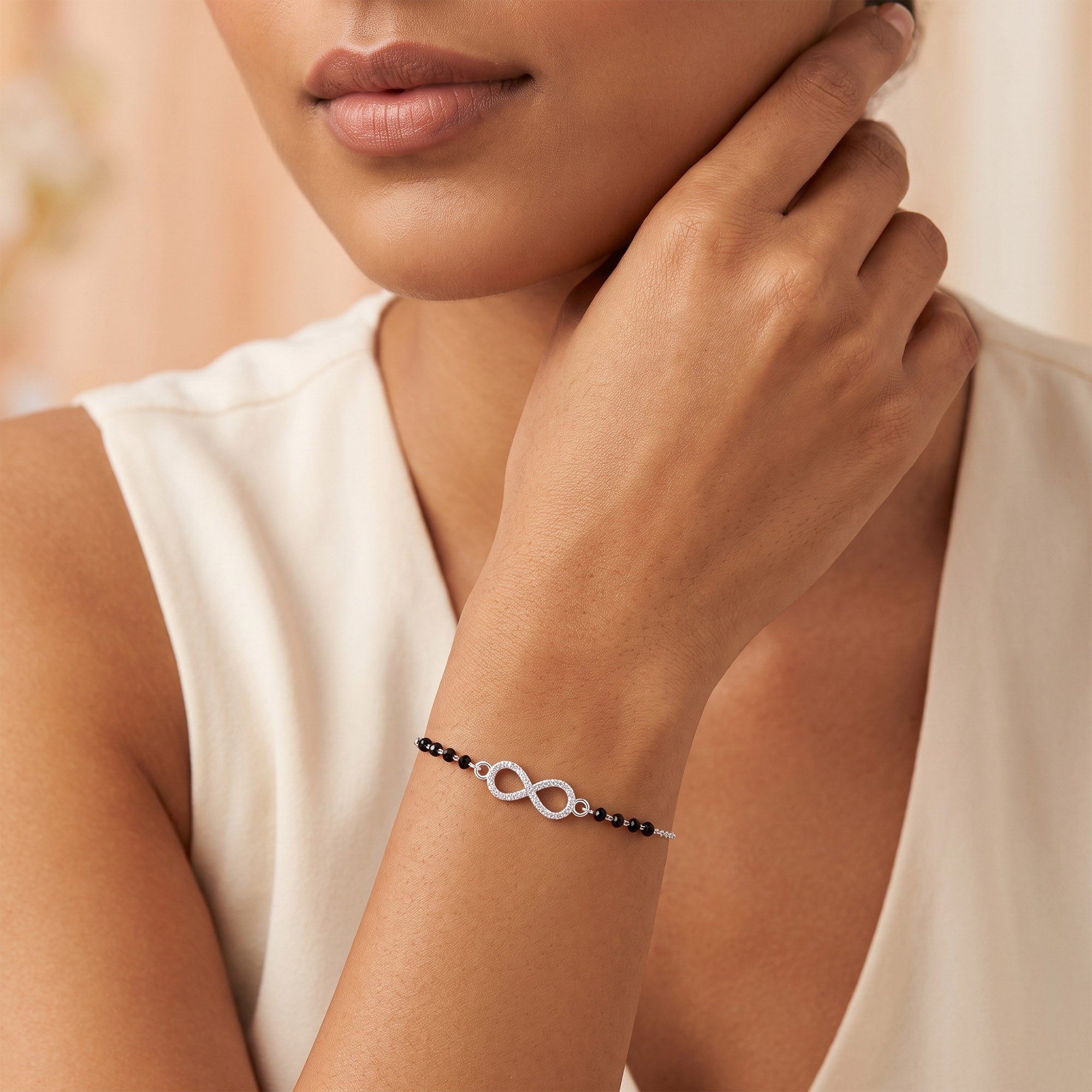 Pavé Infinity Bracelet