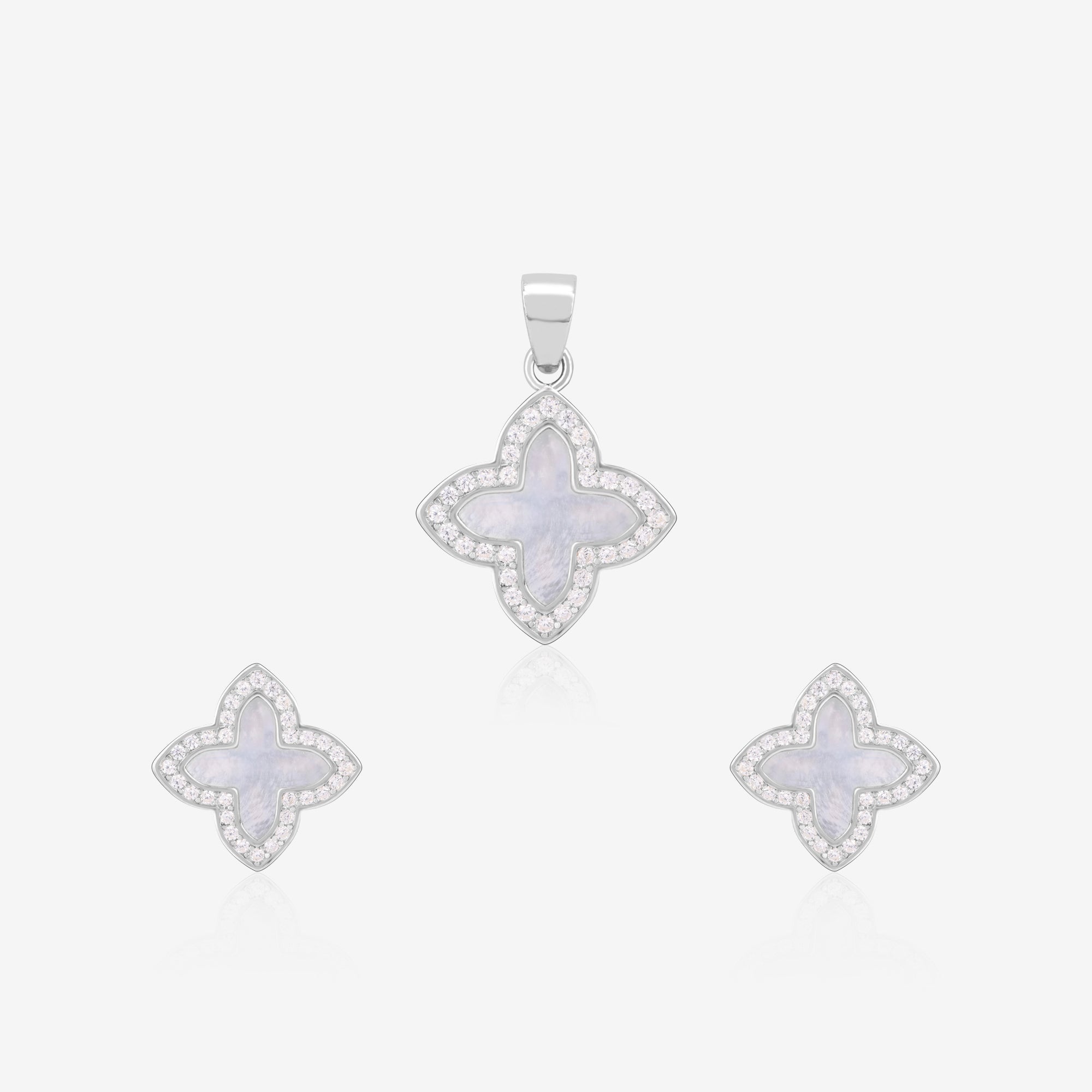 Moonlit Blossom Pendant Set