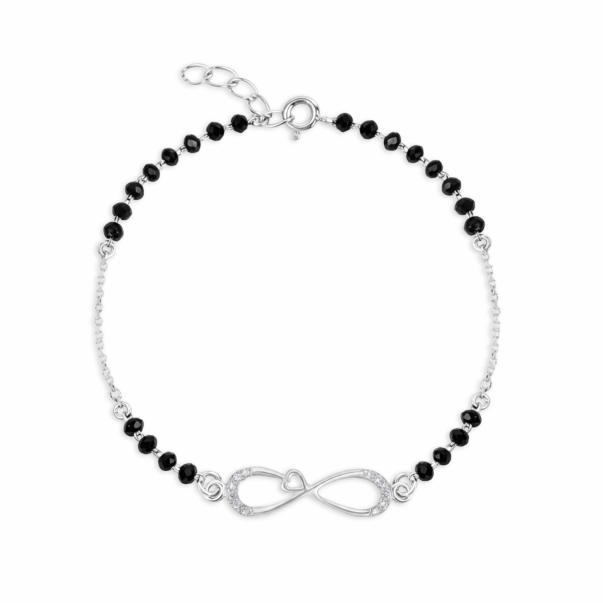 Infinity Heart CZ Bracelet