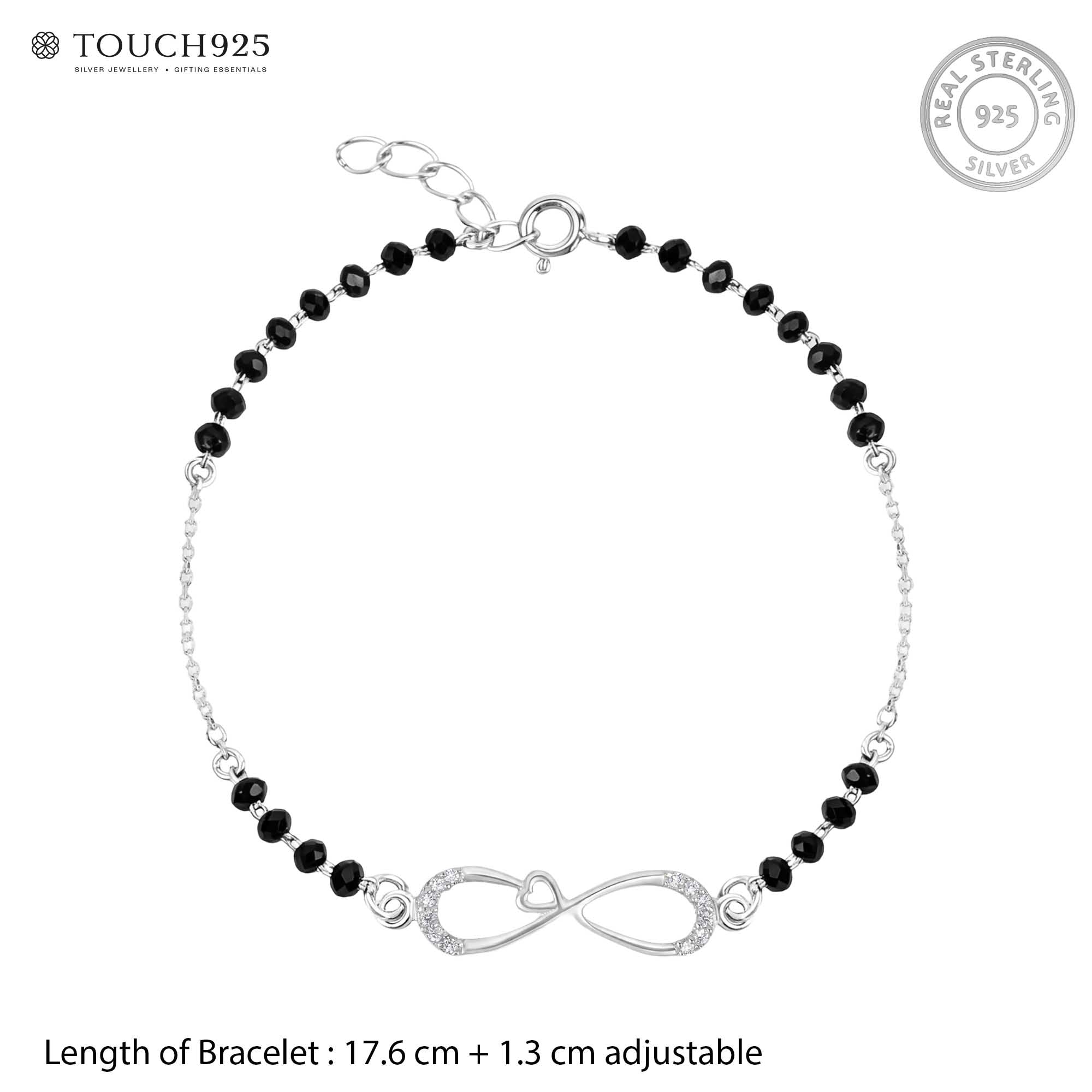 Infinity Heart CZ Bracelet