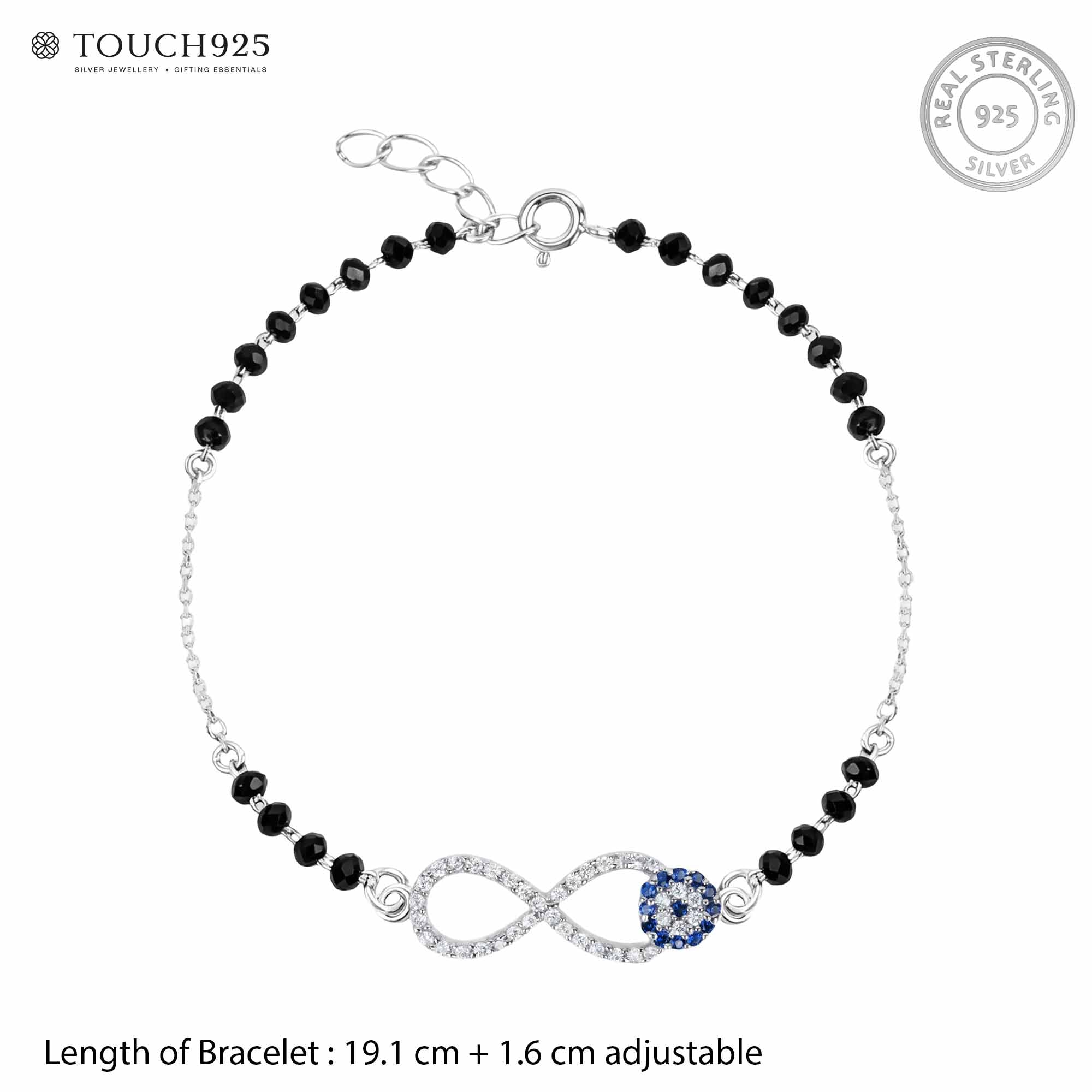 Infinity Evil Eye CZ Bracelet