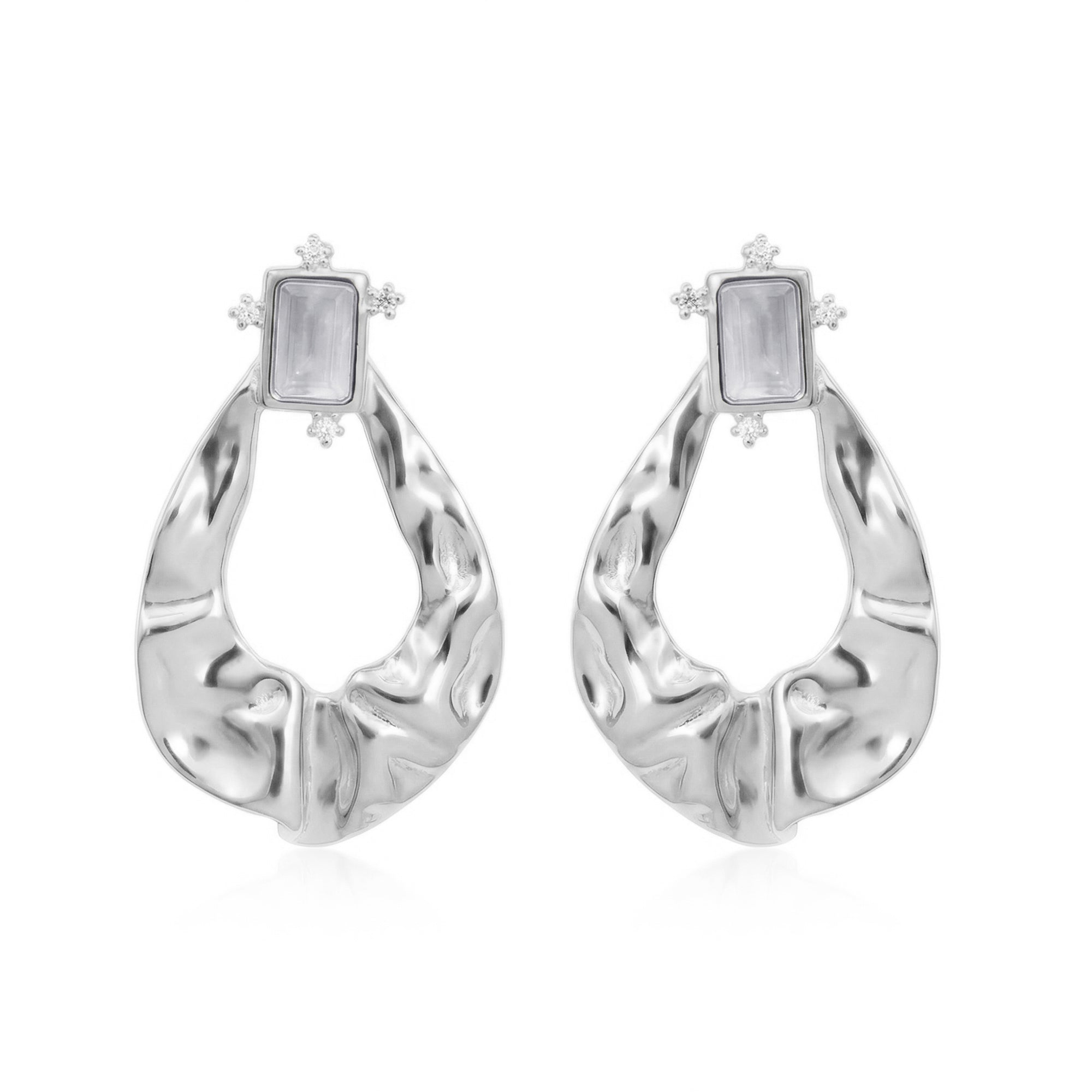 Artisan Silver Hoops