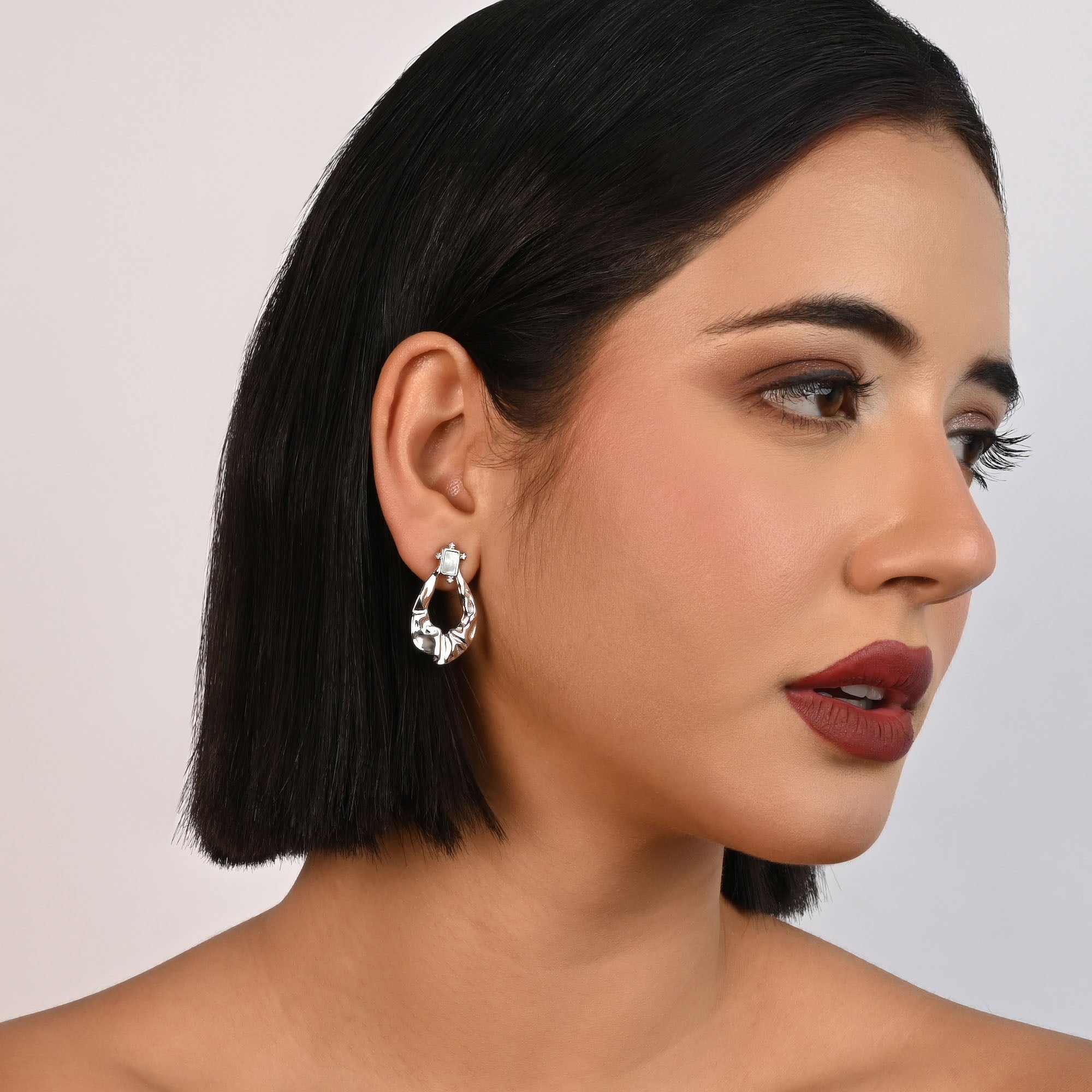 Artisan Silver Hoops