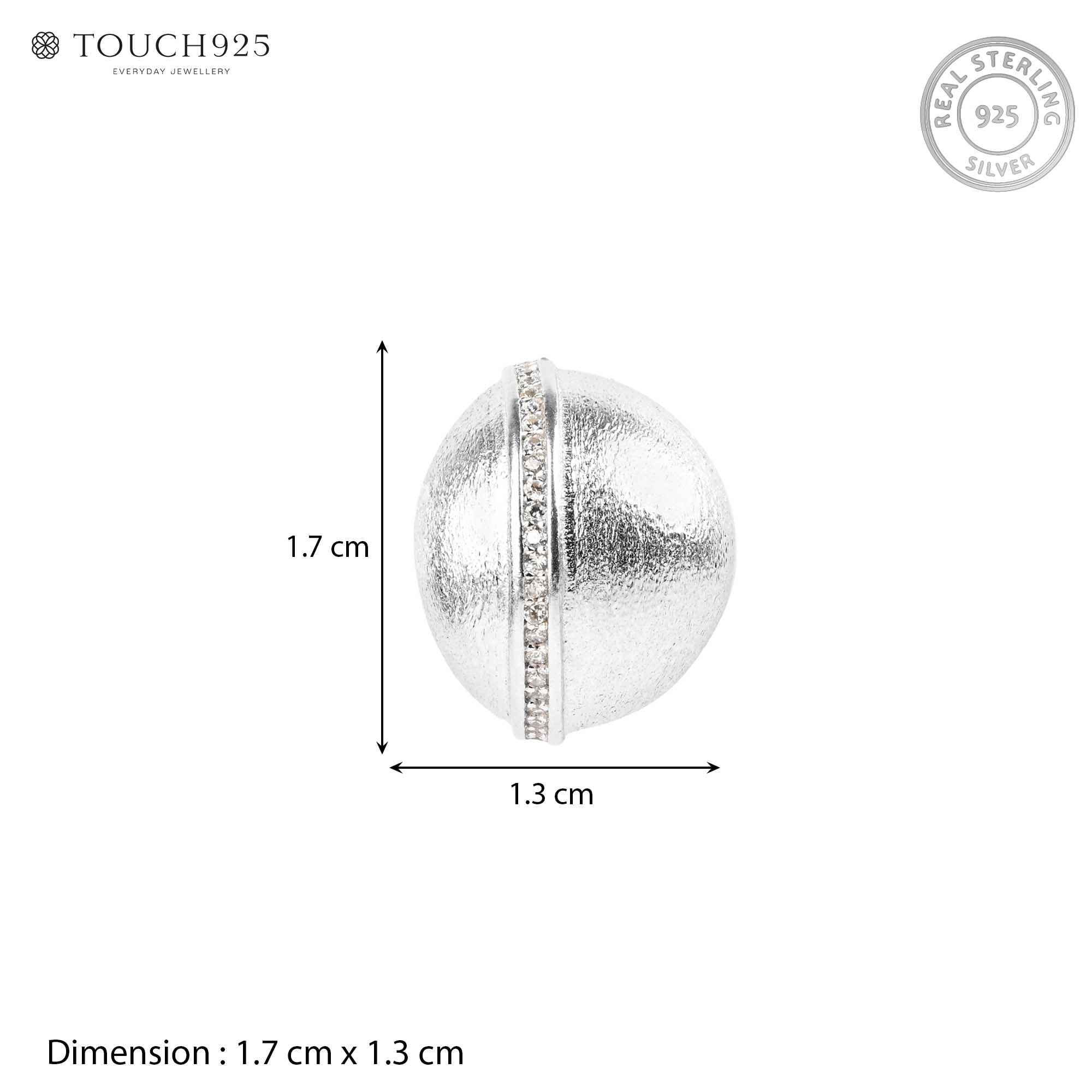 Frosted Dome Studs