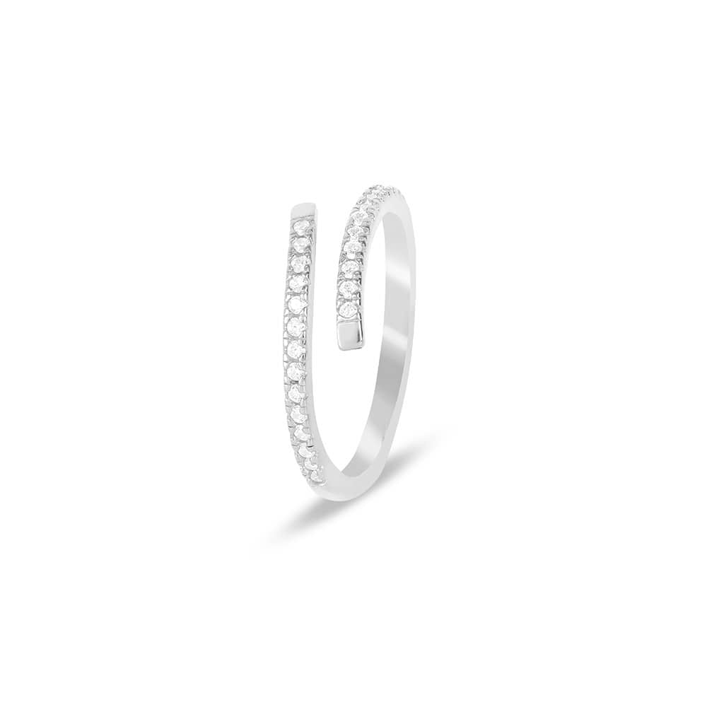 Twin Swirl Harmony Ring