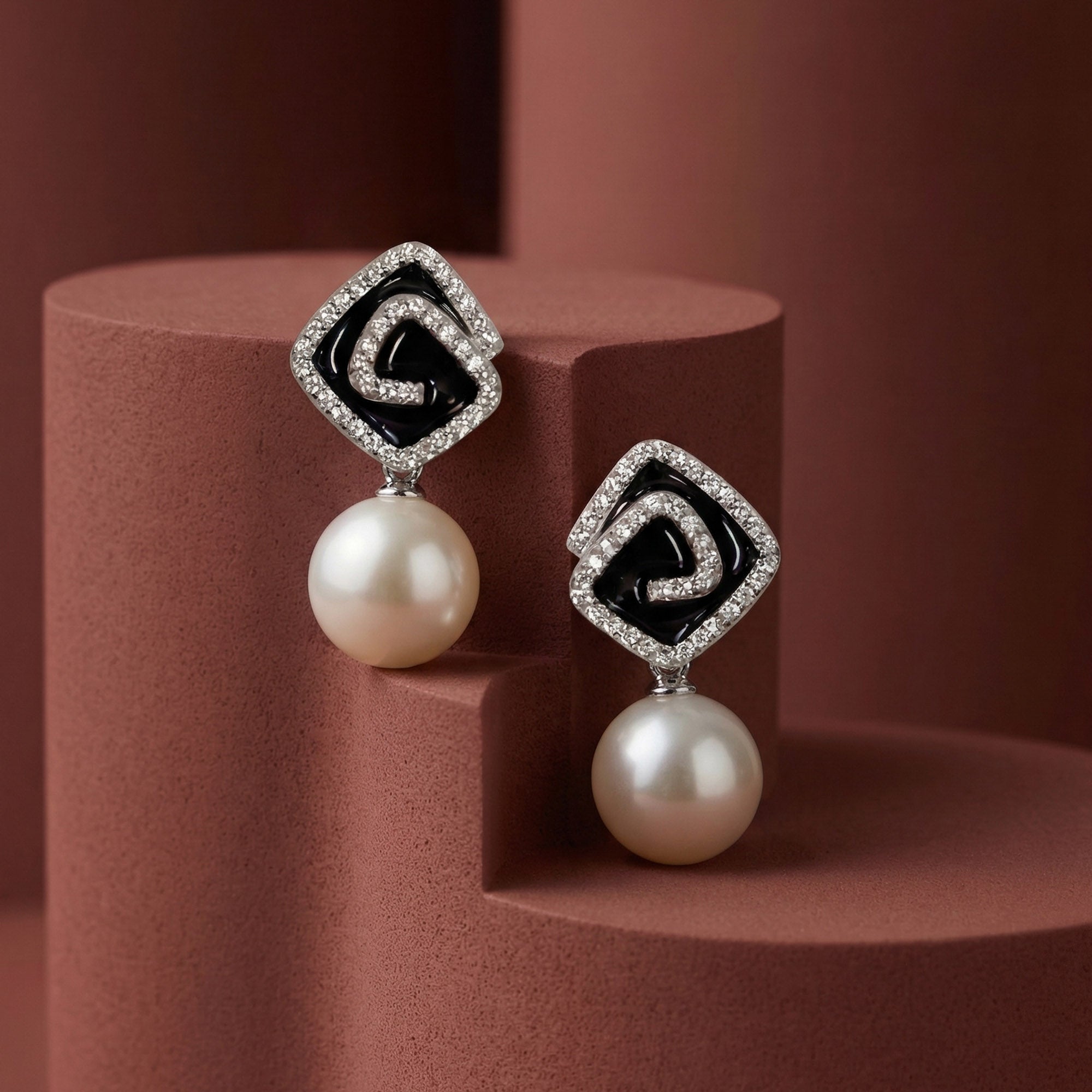 Monochrome Pearl Drops