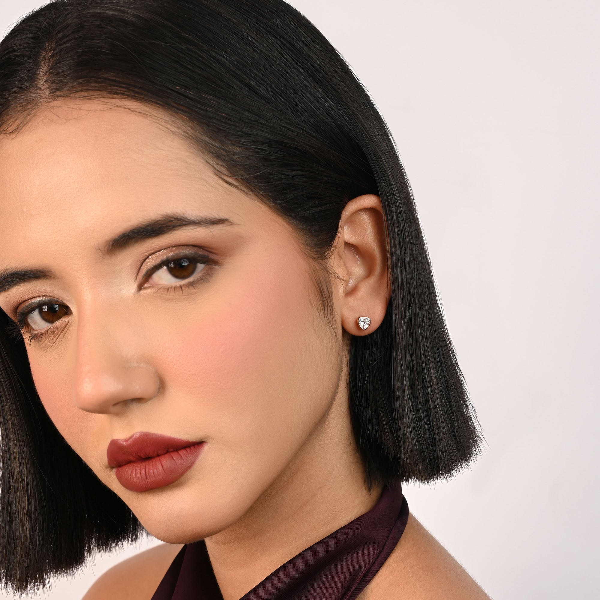 Rose Dual-Stone Earrings