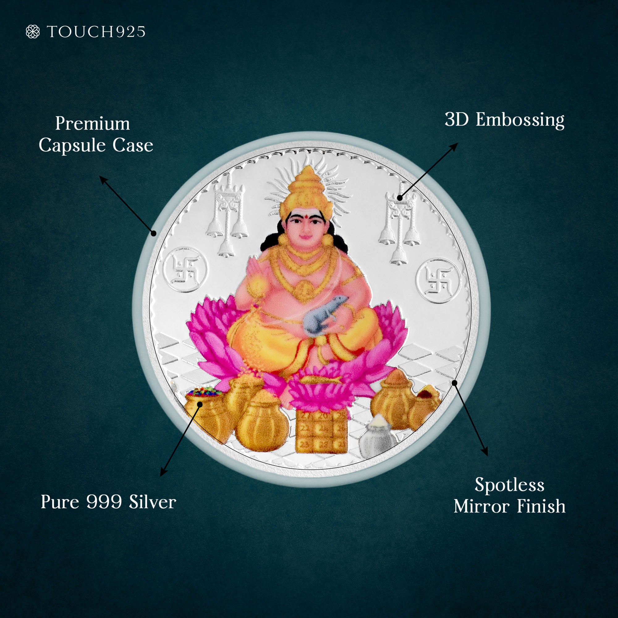 10g Kuber Ji Pure 999 Silver Coin