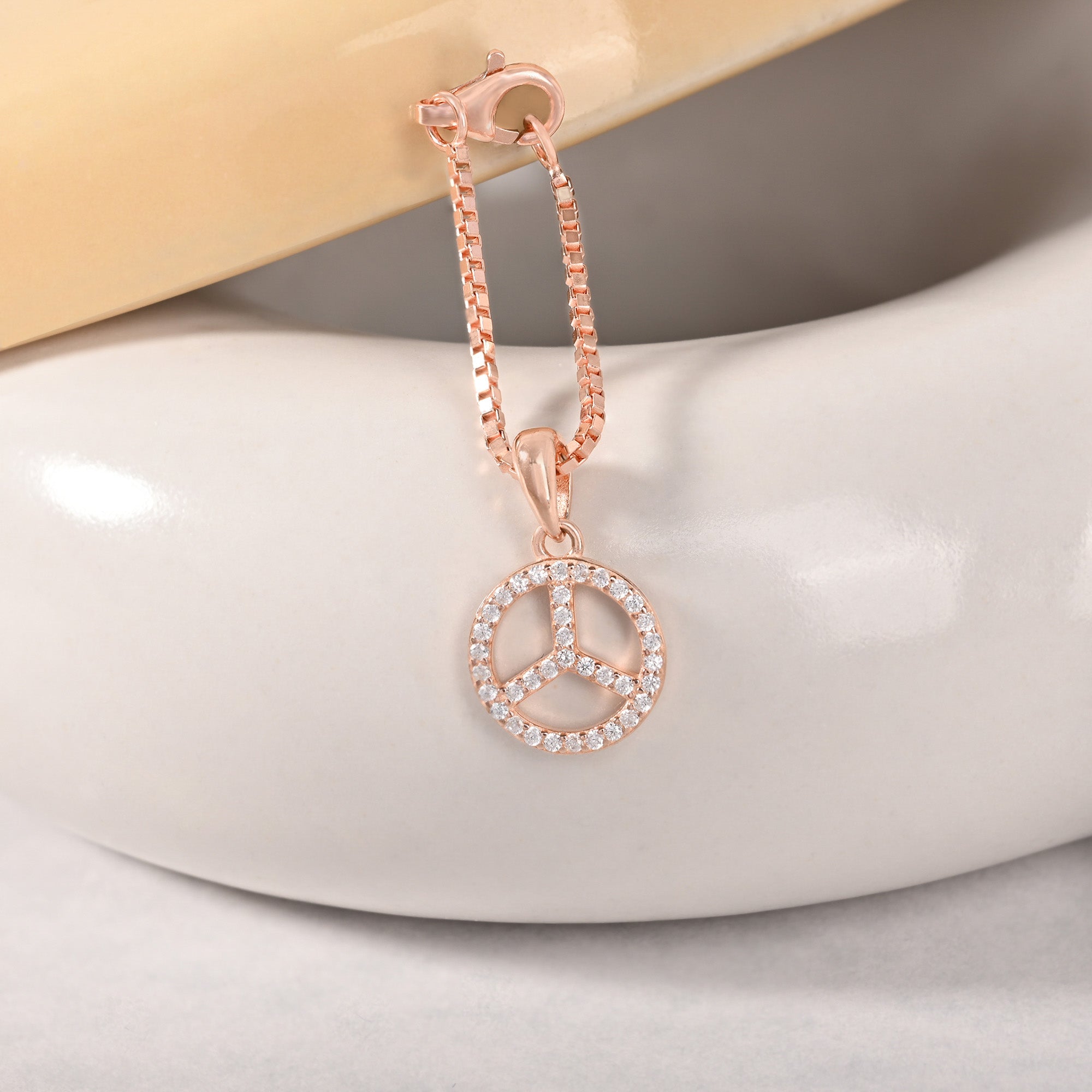 Crystle Peace Charm