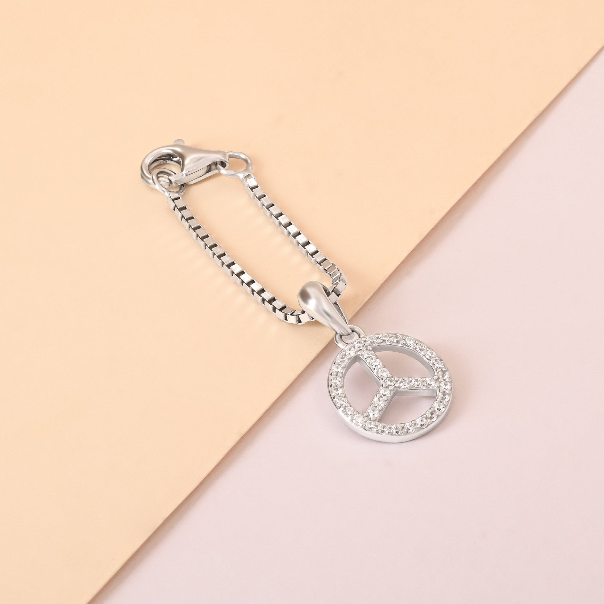 Crystle Peace Charm