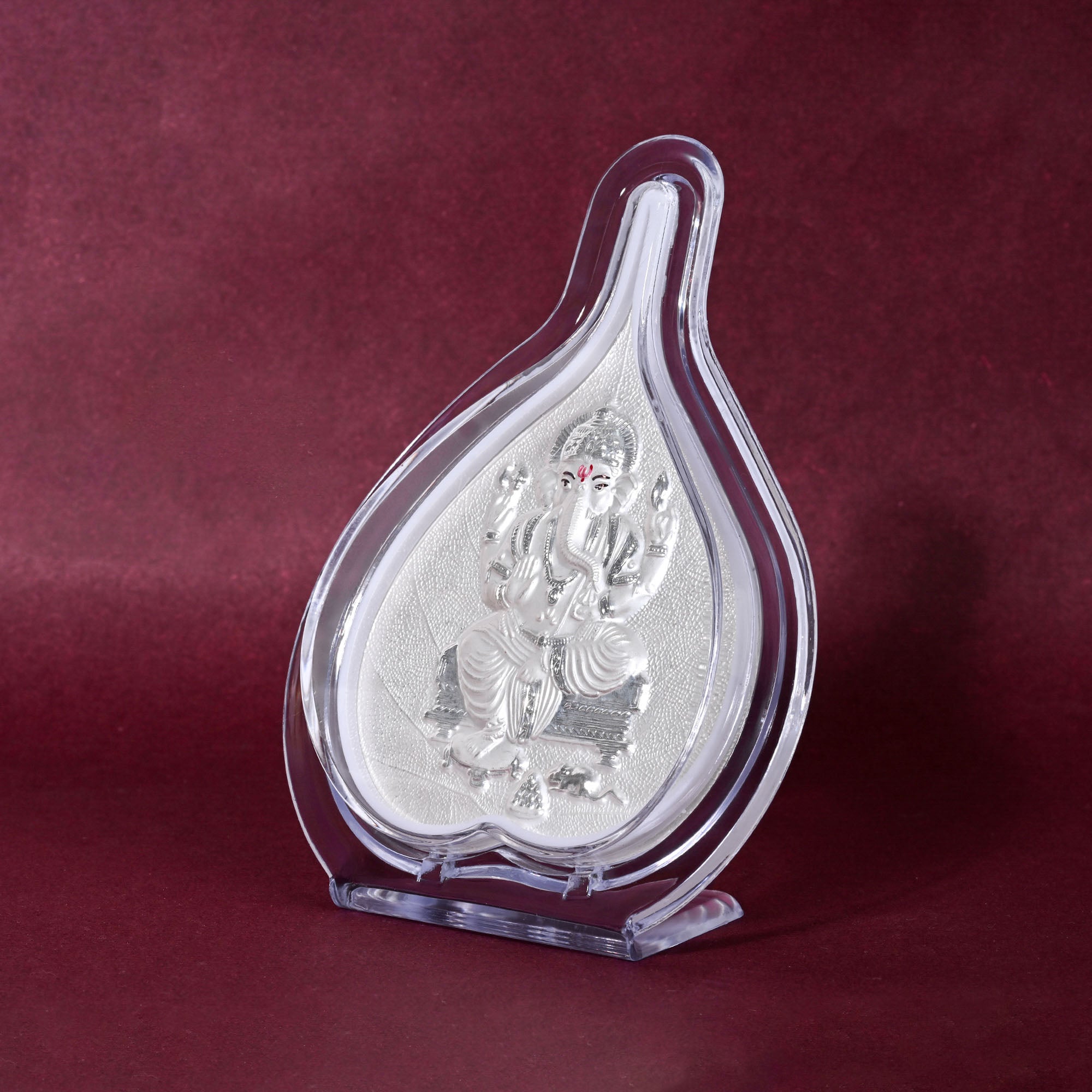 999 Silver Ganesh Ji Idol Frame